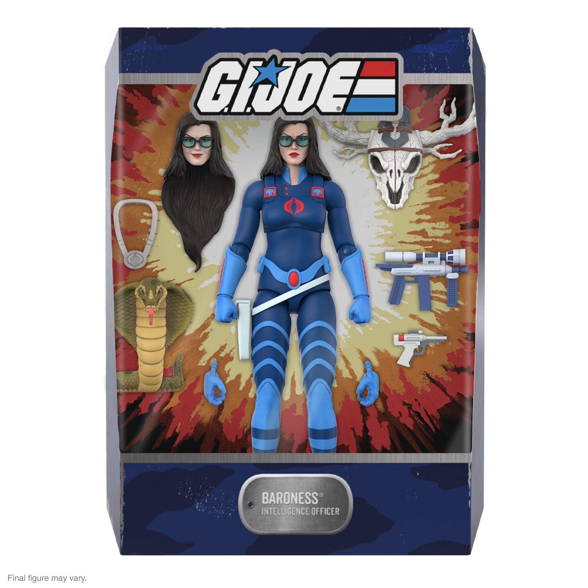 Super7 Ultimates Baroness figurina 18cm albastru inchis