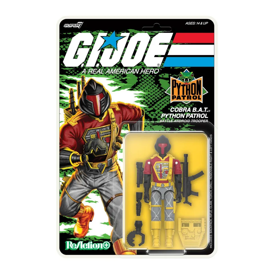 Super7 G.I. Joe ReAction B.A.T. Python Patrol figurina