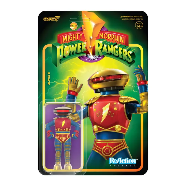 Super7 ReAction Alpha 5 Wave 4 figurină Power Rangers