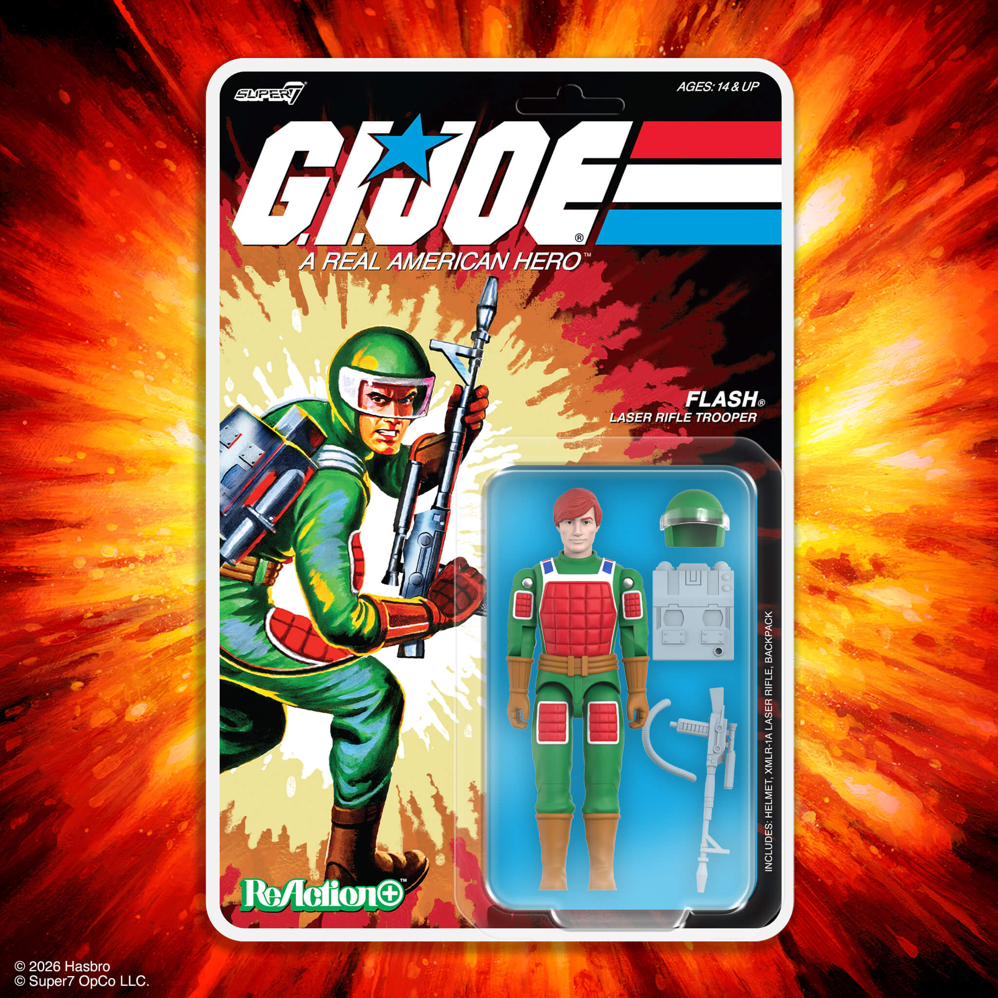 Super7 G.I. Joe ReAction+ Flash Comic figurina 10 cm