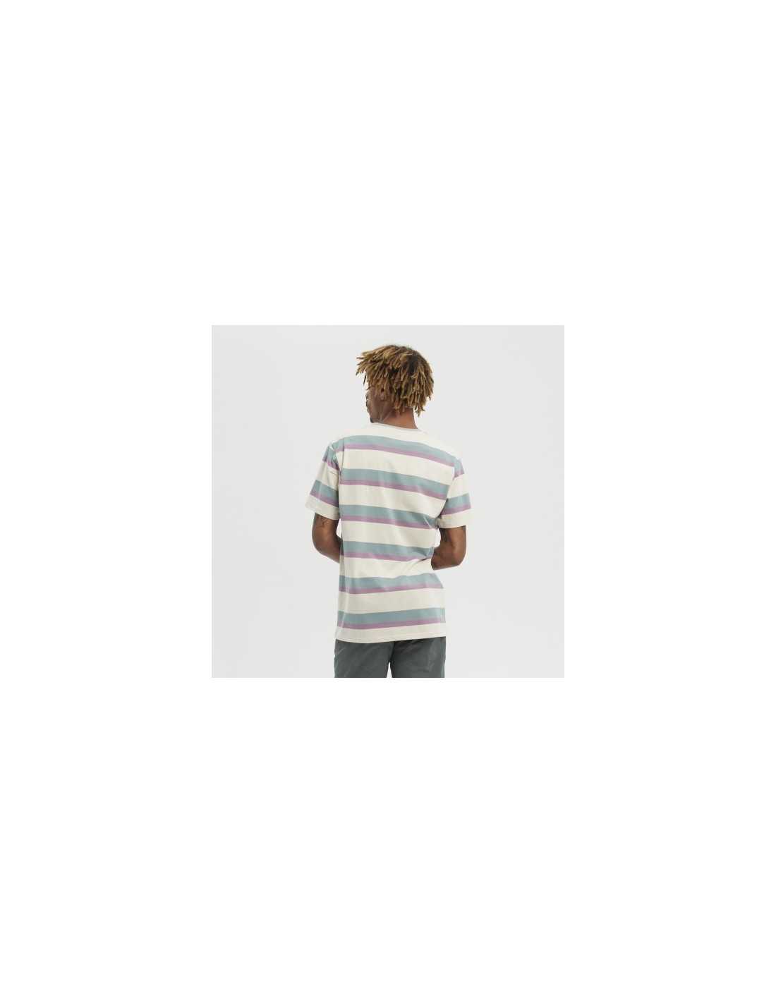 Hydroponic Wipeout tricou Ecru Green Violet bumbac