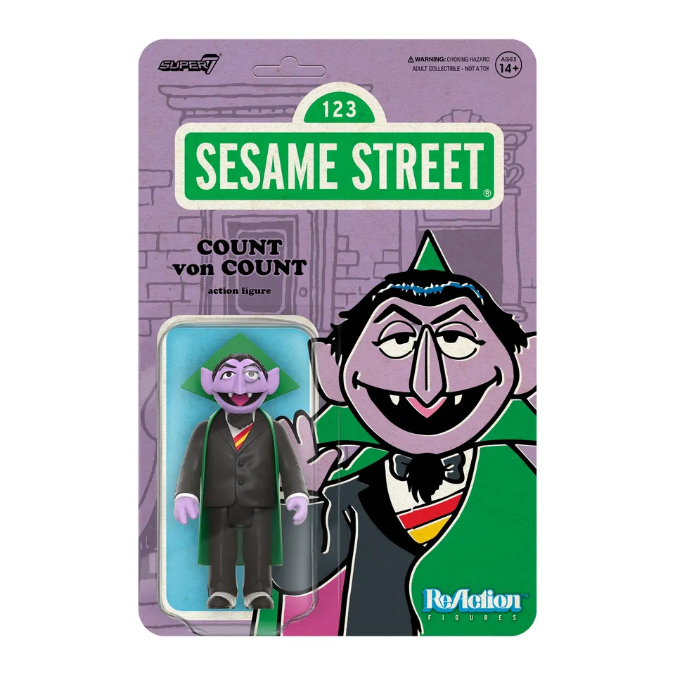 Super7 Sesame Street Count von Count figurina 9,5cm
