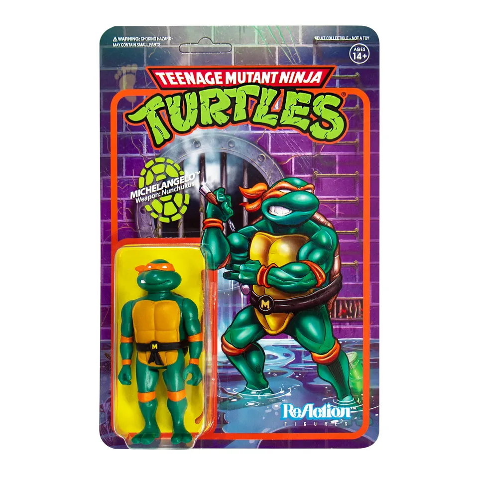Super7 Testoasele Ninja Michelangelo figurina 9,5 cm