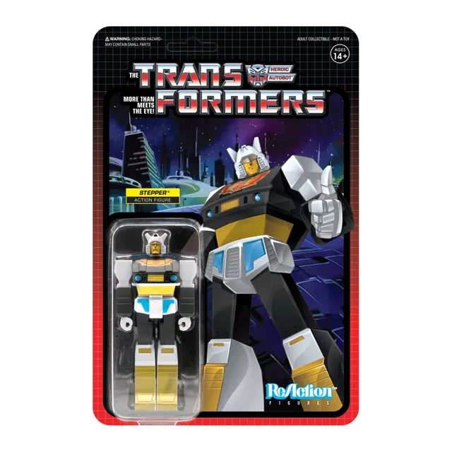 Super7 Transformers Stepper figurina 9,5 cm negru auriu pusca