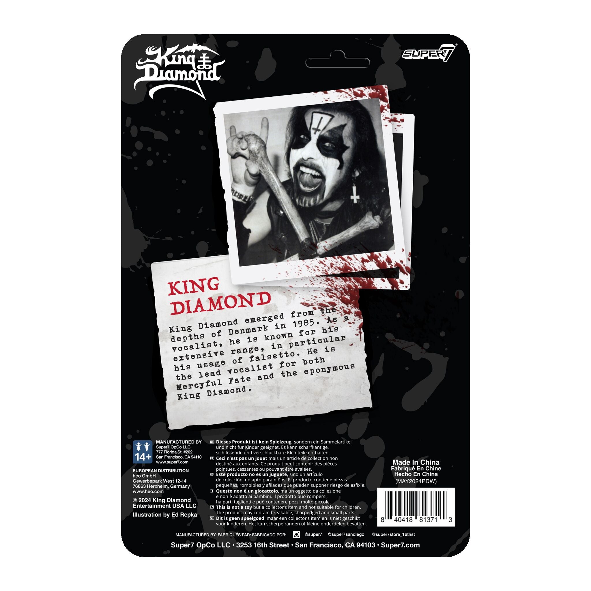 Super7 ReAction King Diamond figurina cu pelerina