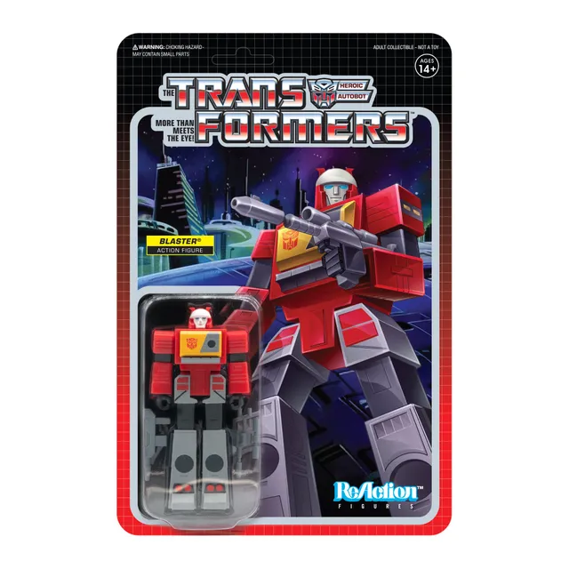 Super7 Transformers ReAction Wave 3 Blaster figurină 9,5 cm G1