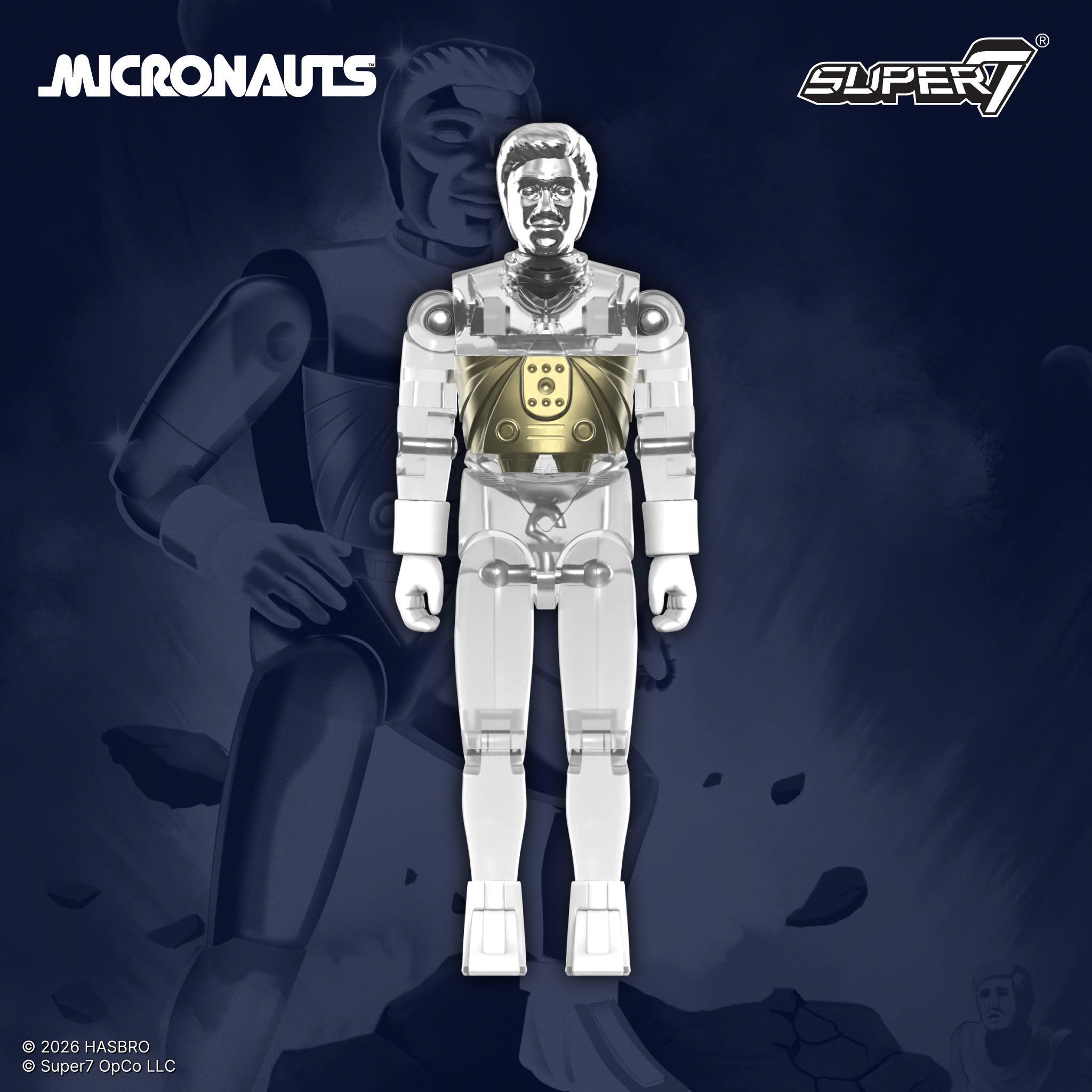 Super7 Micronauts ReAction+ Bundle Time Traveler Acroyear set