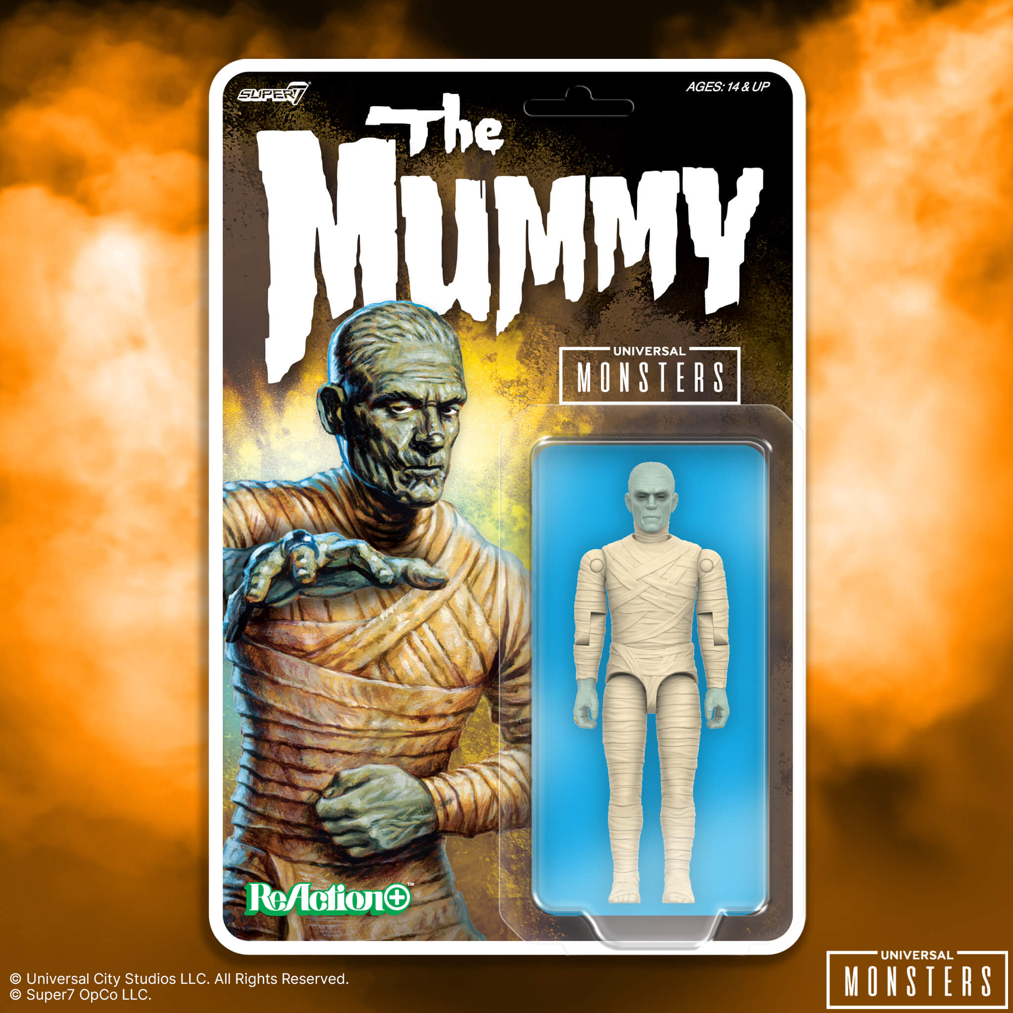 Super7 Universal Monsters ReAction+ Mumia figurină 10 cm