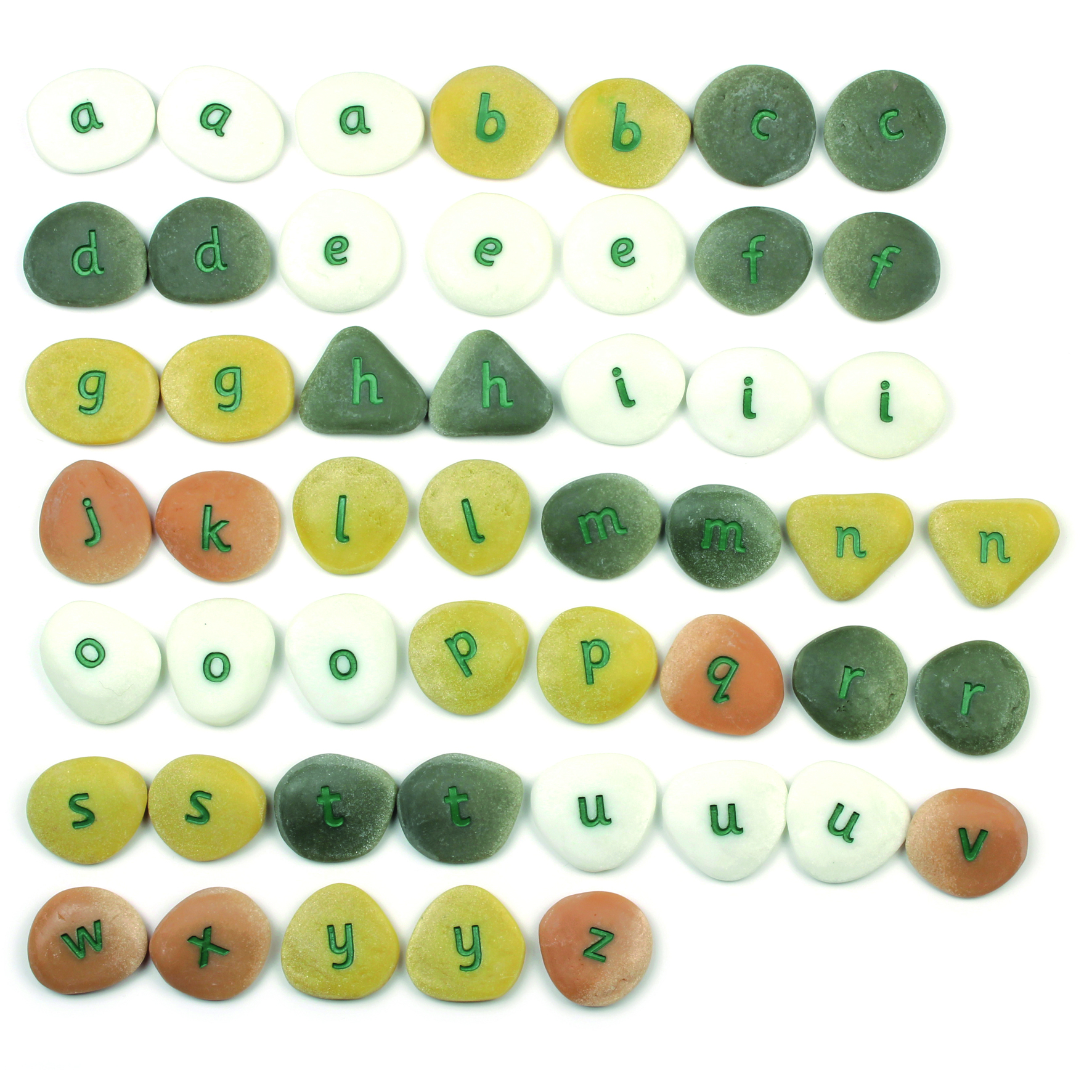 Yellow Door Alphabet Pebbles set 50 pietre formare cuvinte