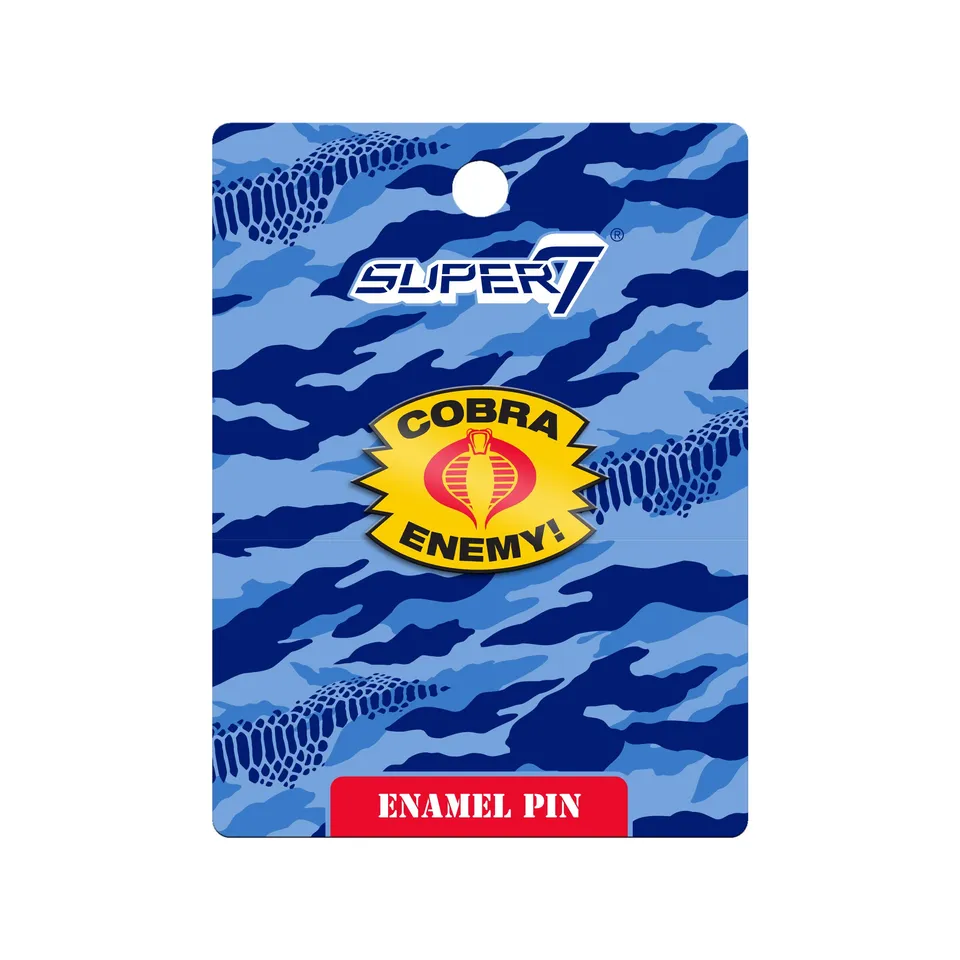 Super7 G.I. Joe Cobra Enemy pin metalic 2.5cm