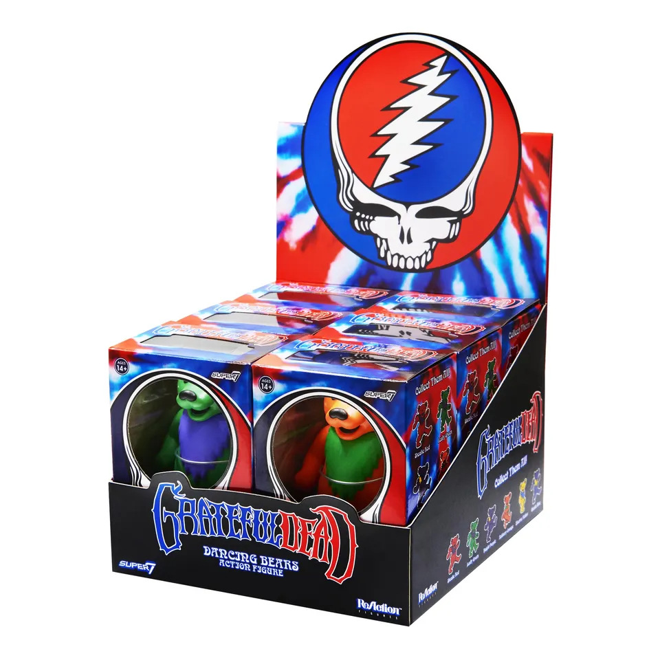Super7 Grateful Dead Dancing Bears Figurine set 6 bucati
