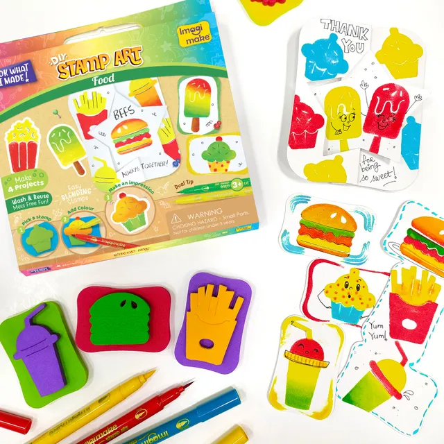 Imagimake Stamp Art Food set stampile mancare 3+ ani