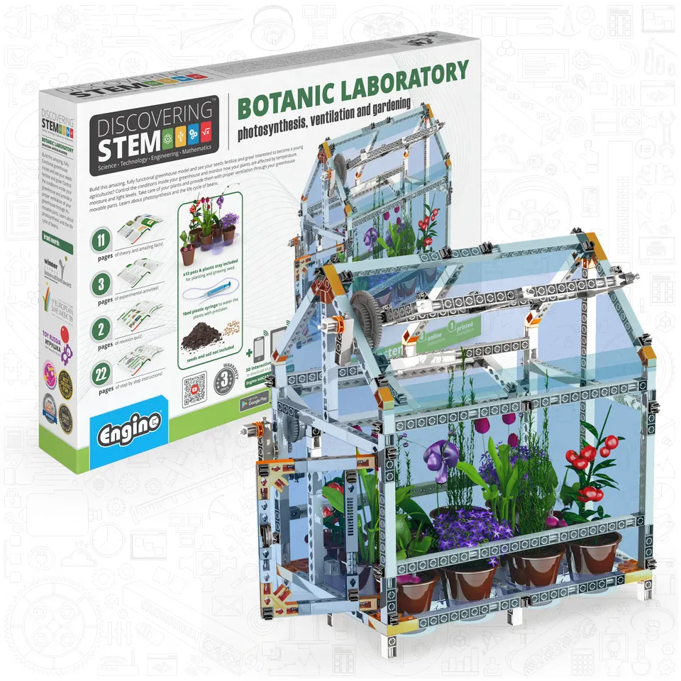 Engino Discovering STEM Botanic Laboratory set constructie sera 4 modele