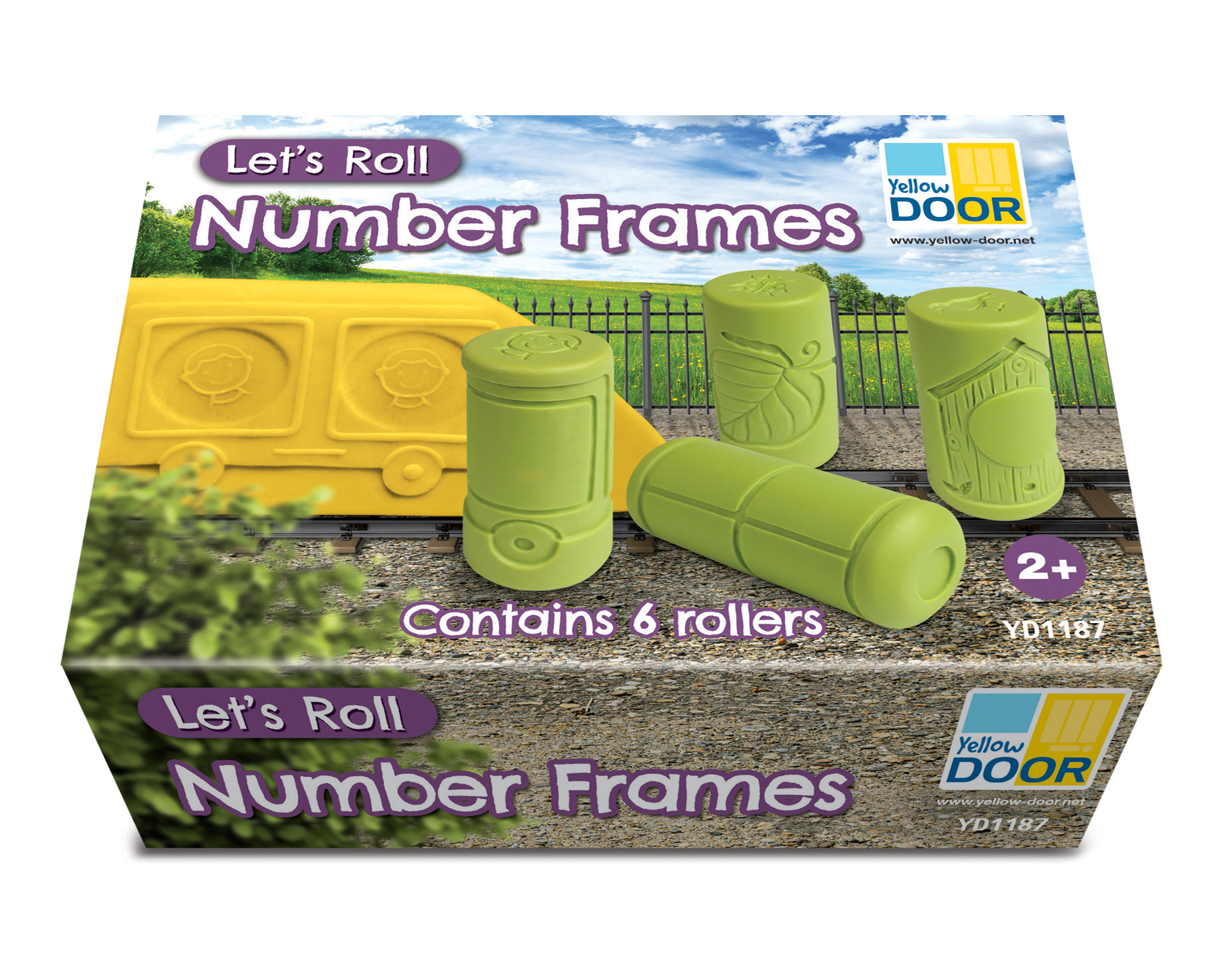 Yellow Door Numbers to Five Kit joc numere set 4 piese tactile