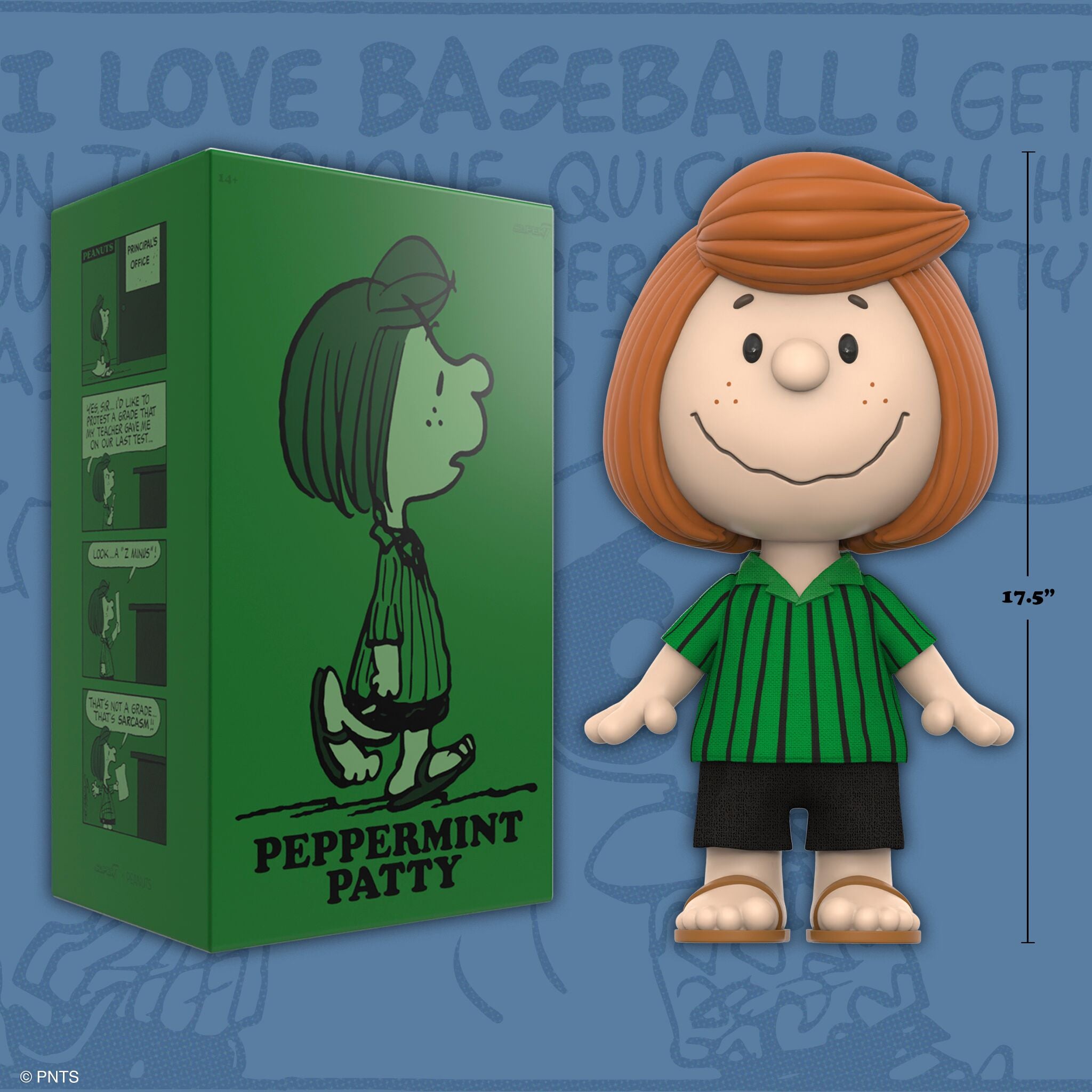 Super7 Peanuts SuperSize Peppermint Patty figurina vinil 43cm