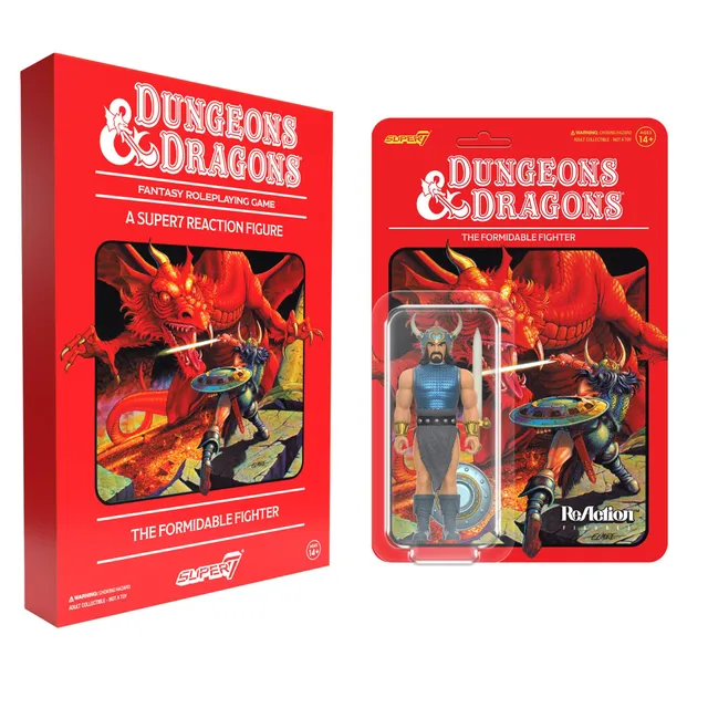 Super7 Dungeons Dragons ReAction Fighter figurina 9,5 cm