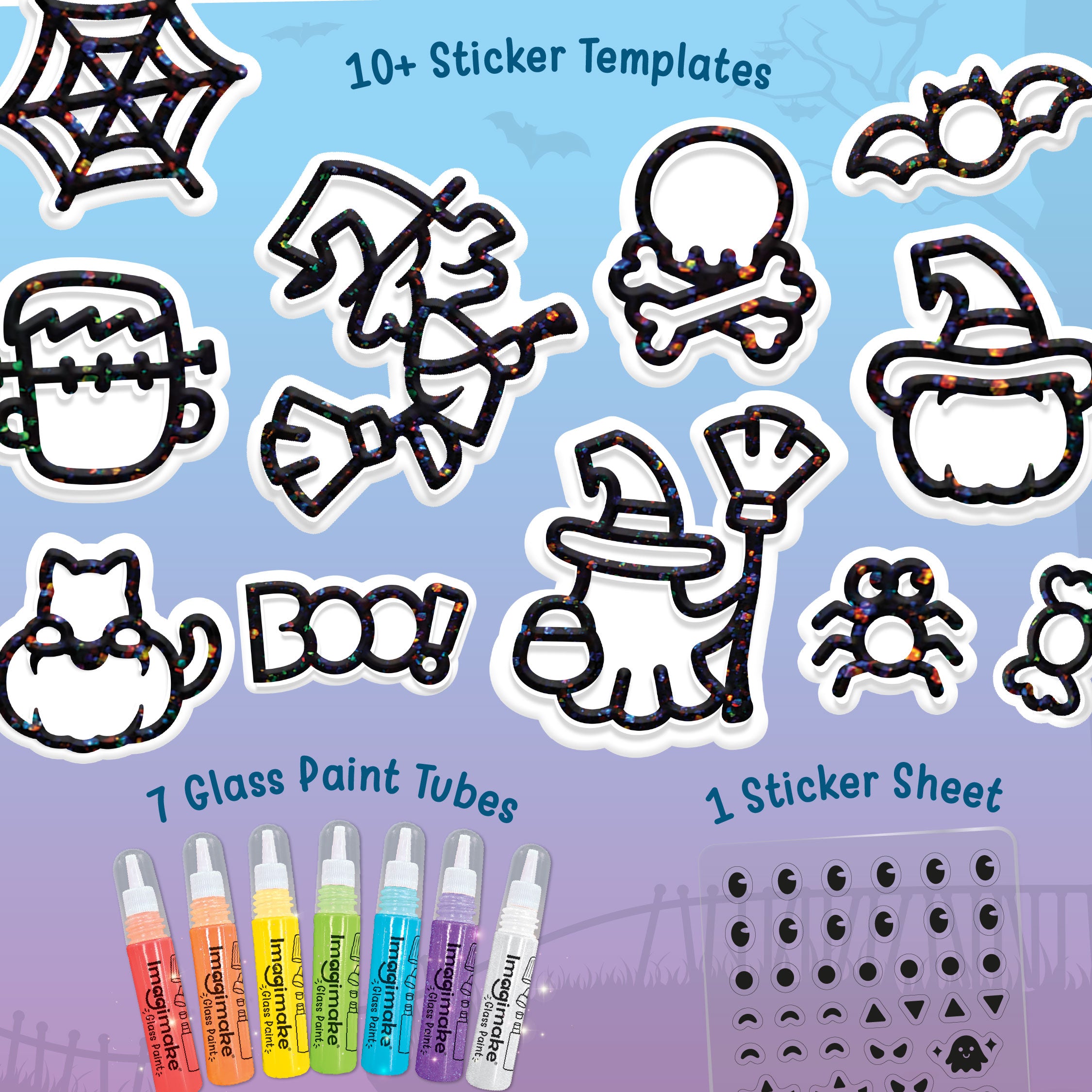 Imagimake Jelly Stickers Spooky Friends stickere gel