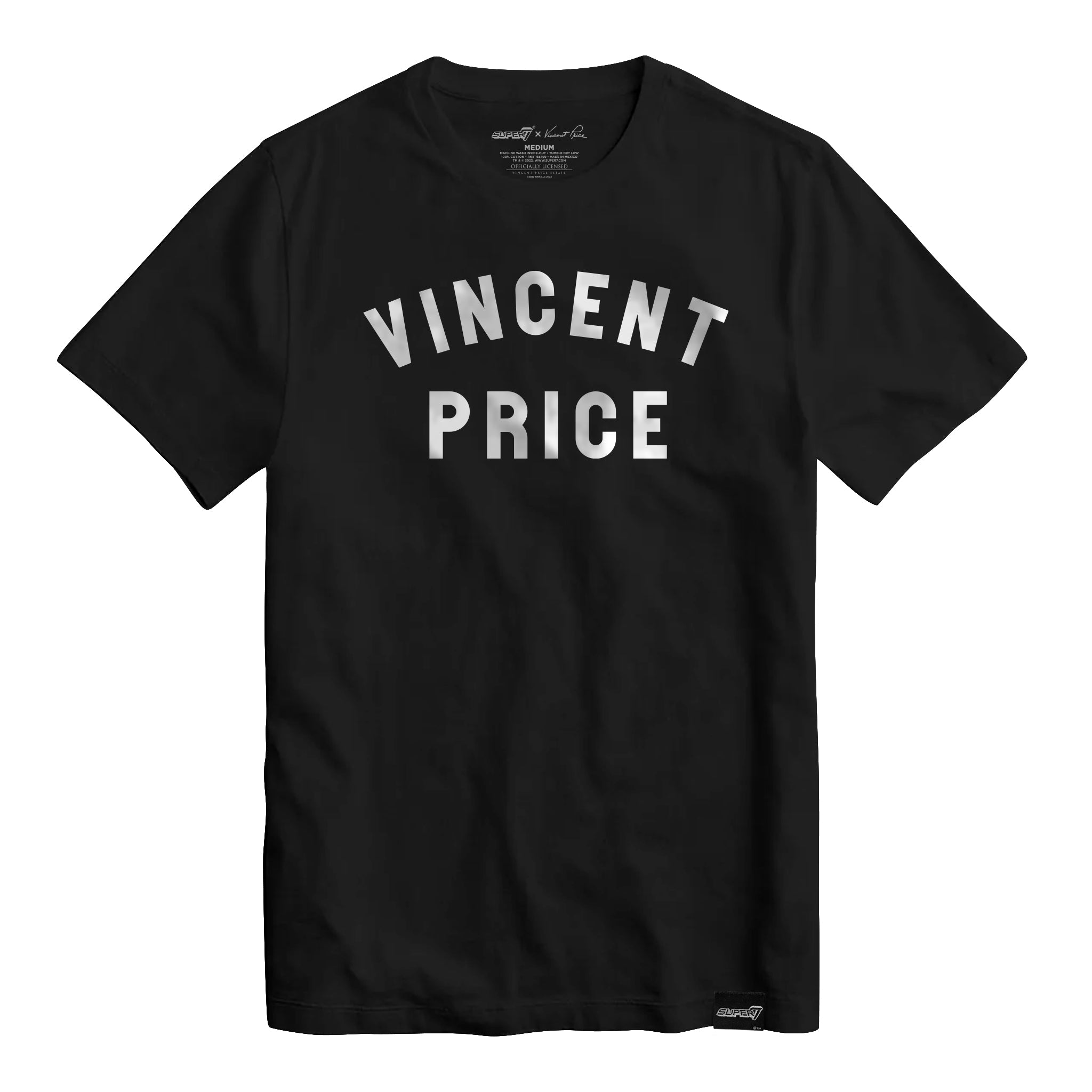 Super7 Vincent Price tricou negru bumbac