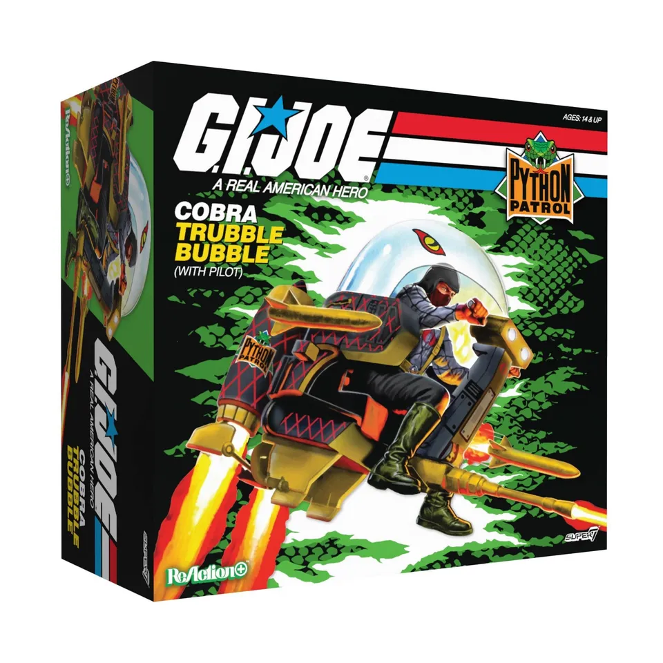 Super7 G.I. Joe Trubble Bubble vehicul Cobra Python Patrol