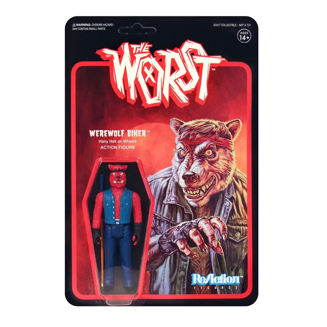 Super7 The Worst Werewolf Biker Color 2 figurină articulată