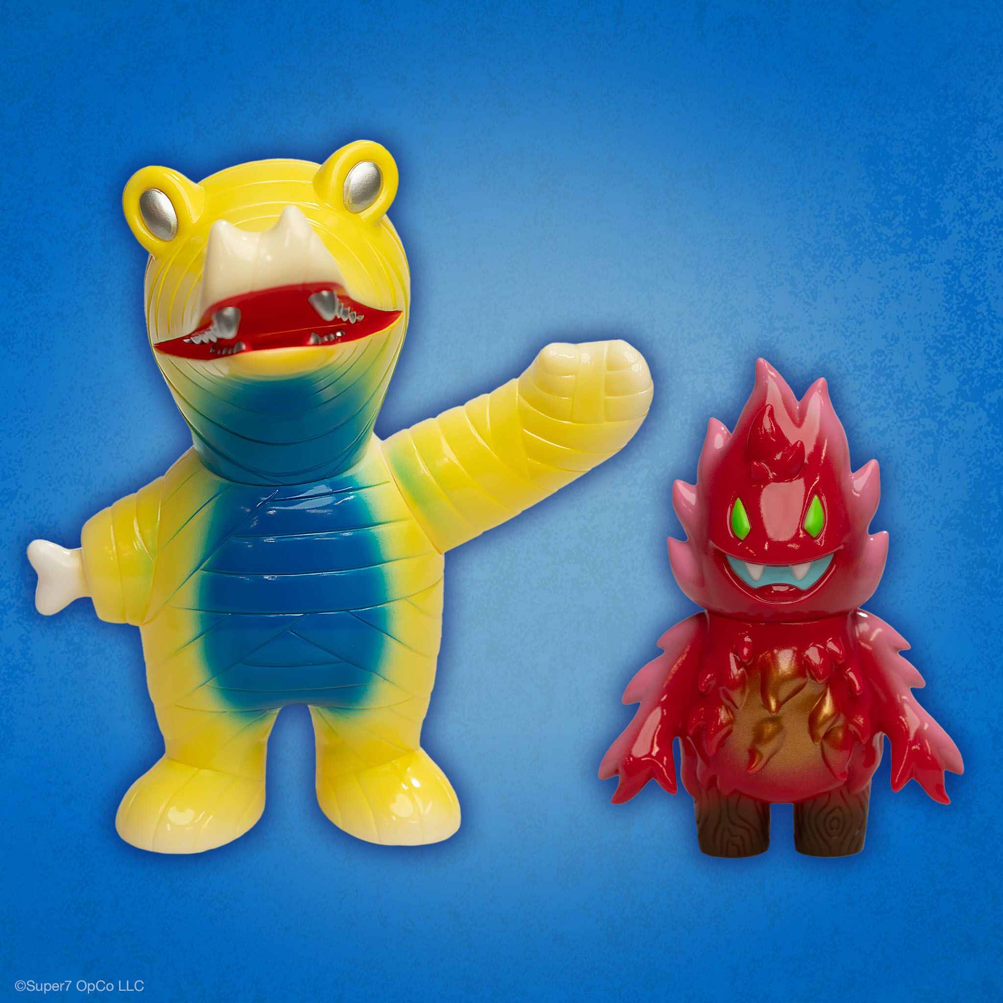 Super7 Vinyl Mummy Gator Red King figurina ivory pictata manual