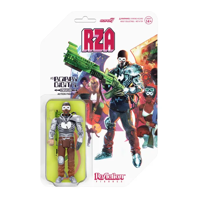 Super7 ReAction RZA Bobby Digital figurina 9,5 cm articulata