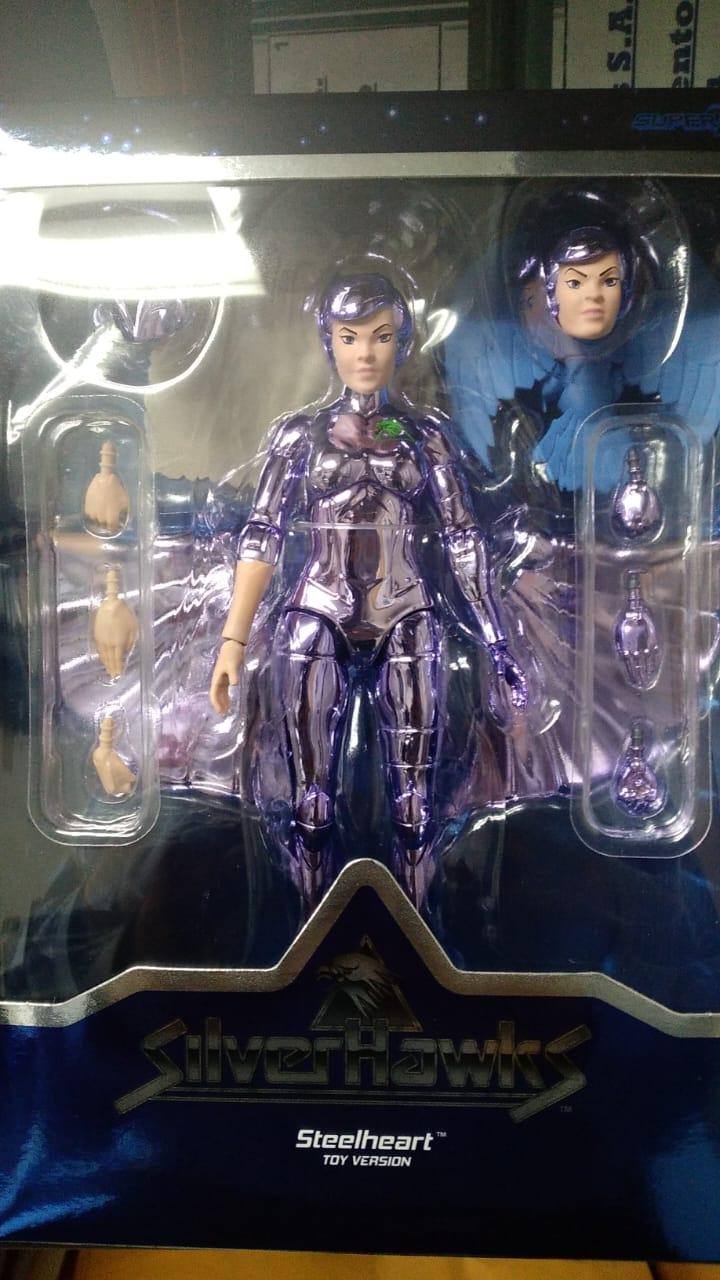 Super7 Ultimates SilverHawks Steelheart figurina metalizata