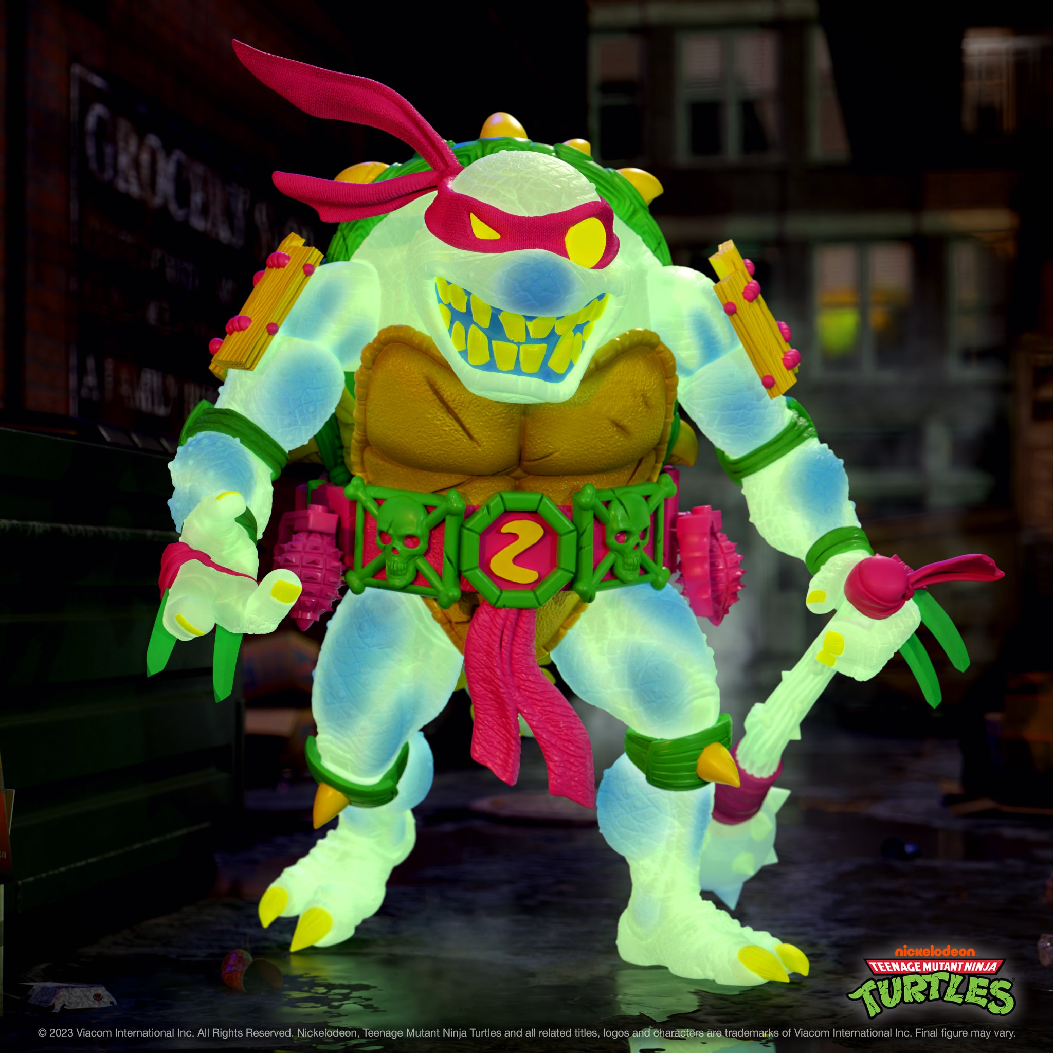 Super7 TMNT Ultimates Slash figurina Glow 18 cm fosforescent