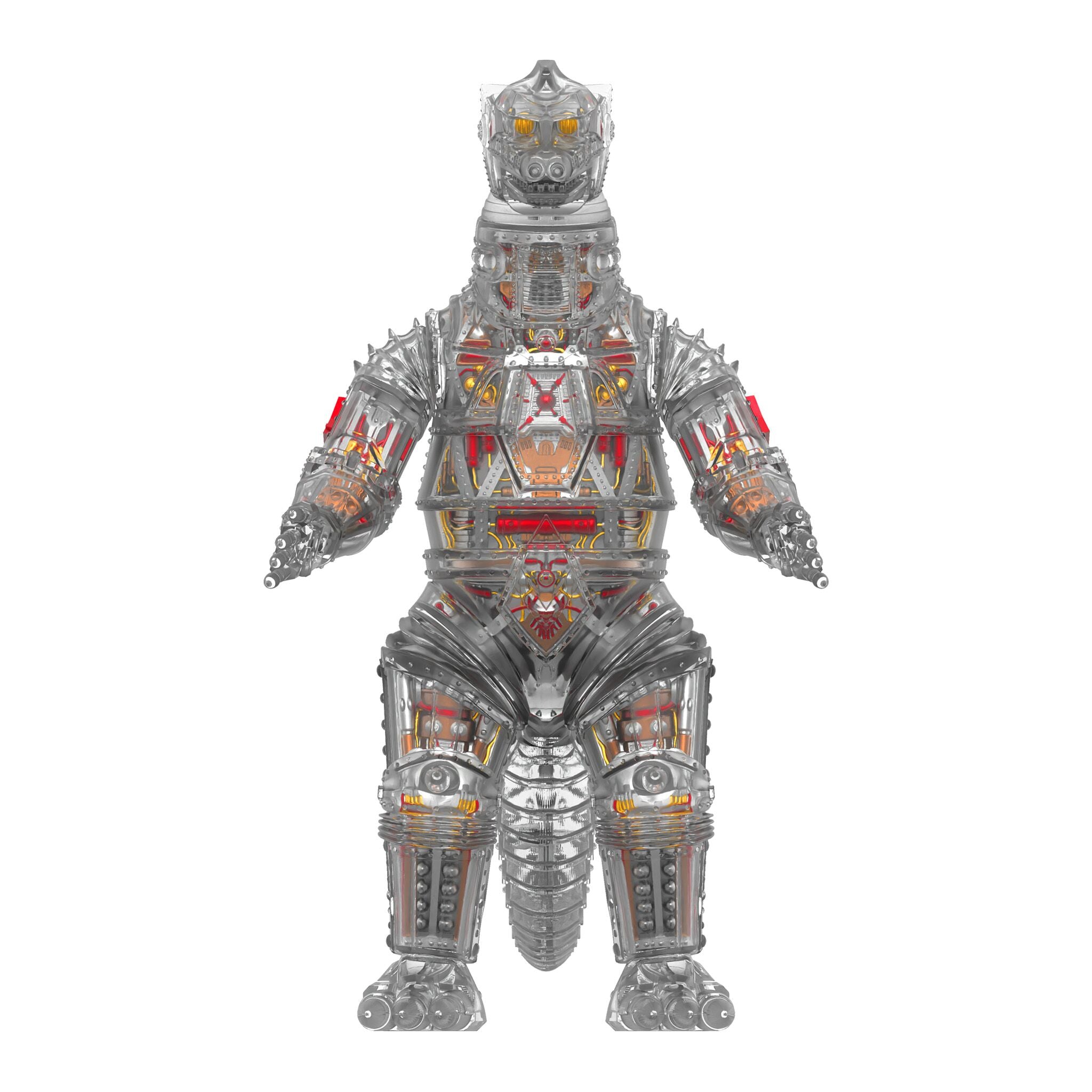 Super7 Toho Super Cyborg MechaGodzilla figura 28 cm clear