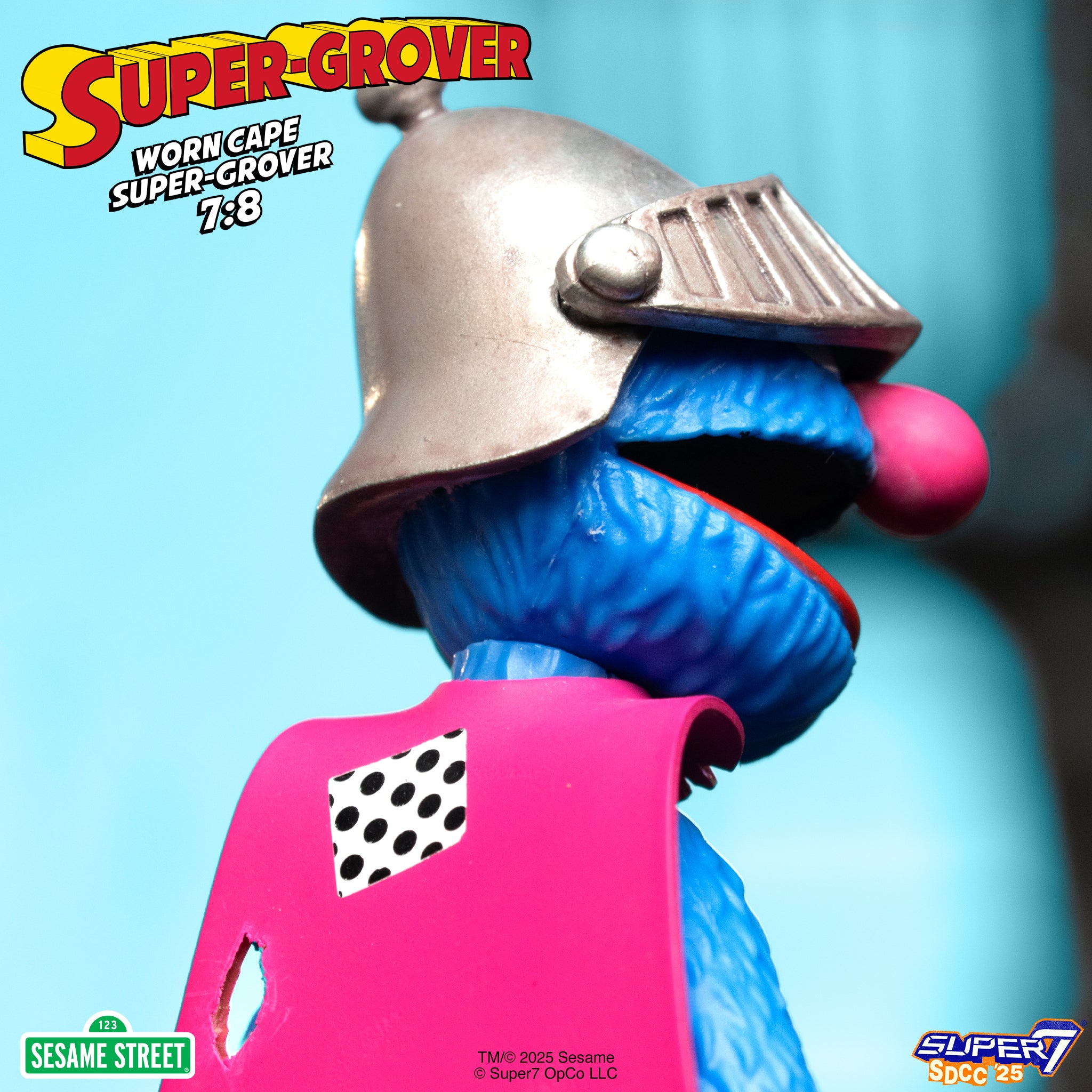 Super7 Sesame Street Super Grover figurina blind box 3.75 inch