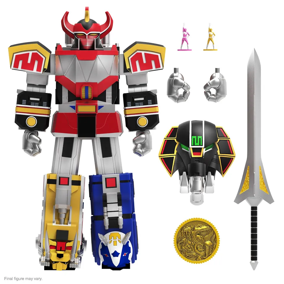 Super7 Ultimates Wave 3 Dino Megazord figurina 20 cm cu sabie