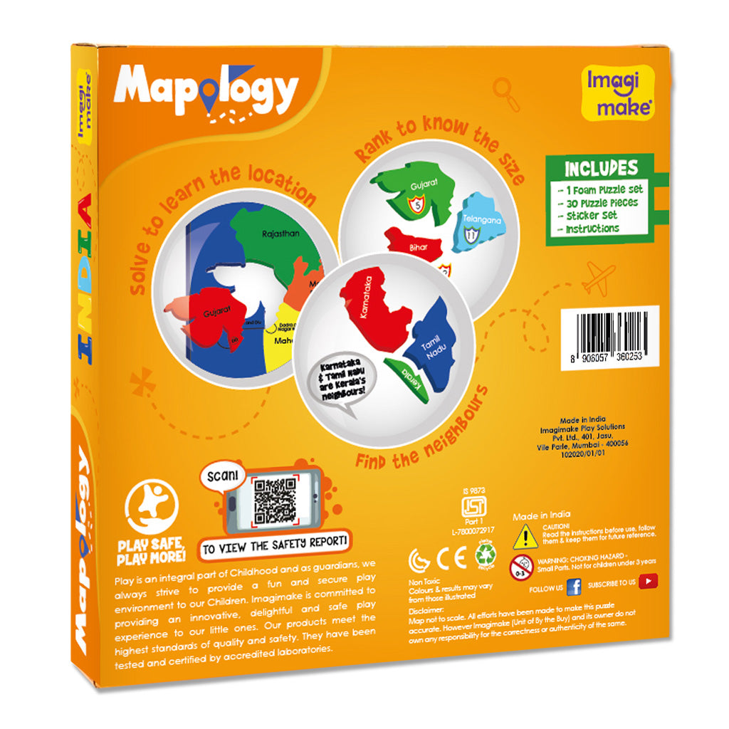 Imagimake Mapology India puzzle harta 4 ani+