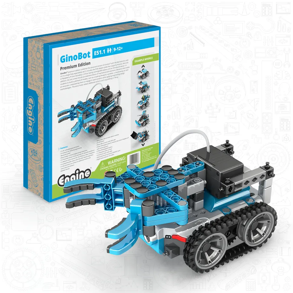 Engino GinoBot Premium kit robotica 10 modele 9+ ani