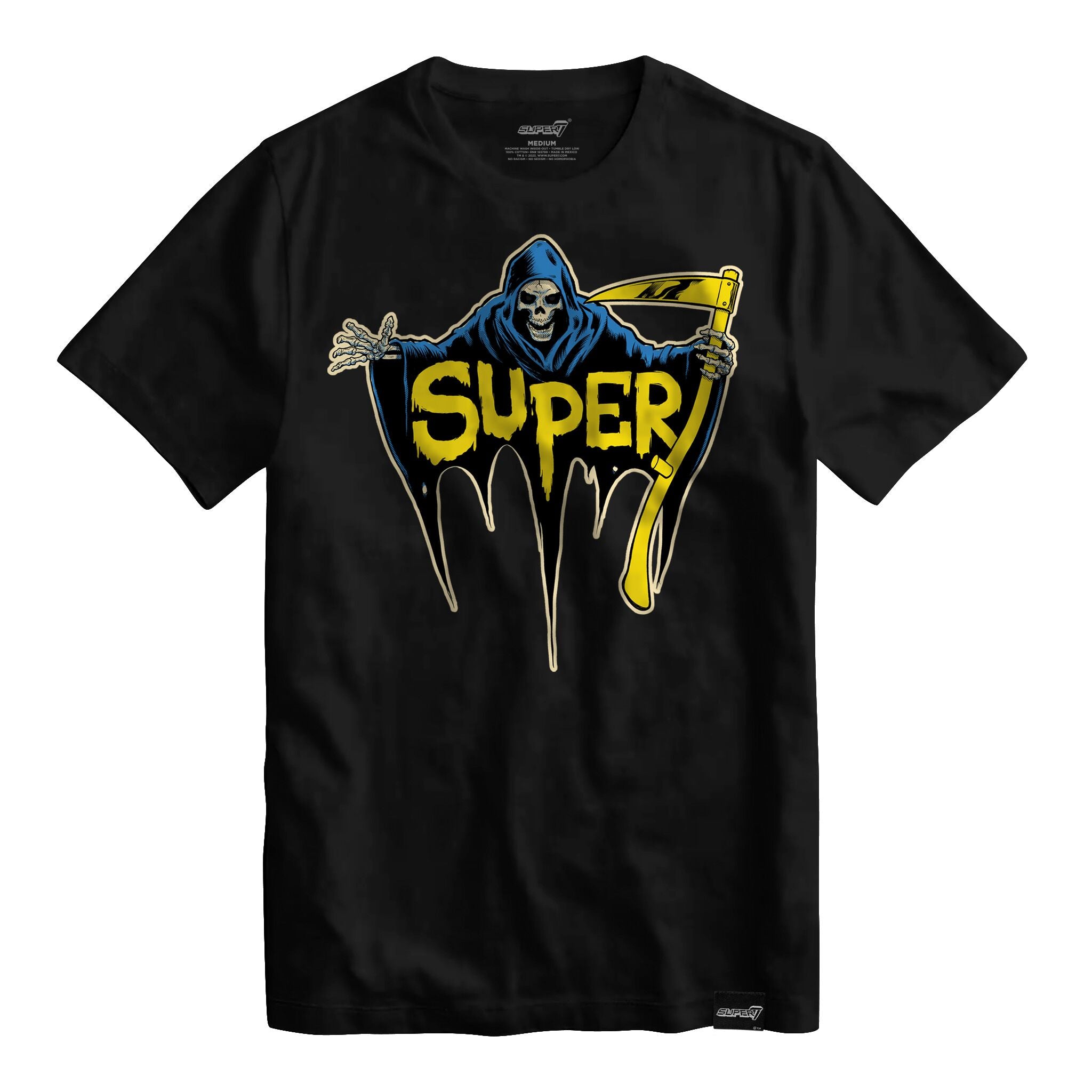 Super7 Reaper tricou negru bumbac SM-3X