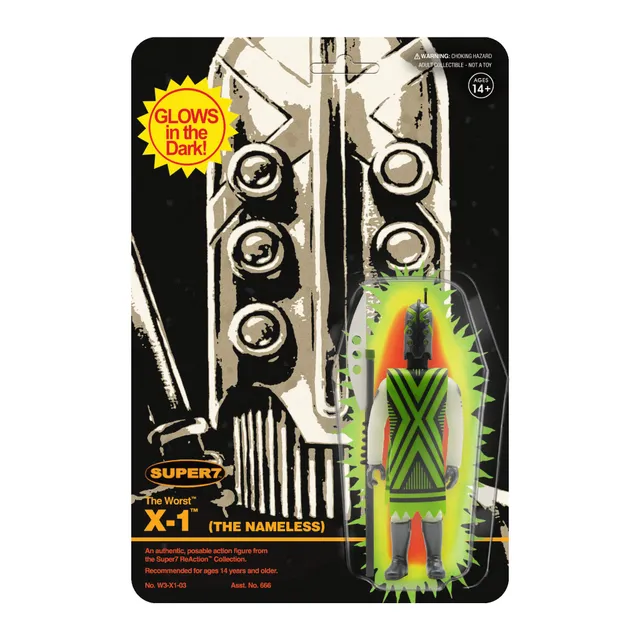Super7 The Worst X-1 Monster Glow figurina fosforescenta