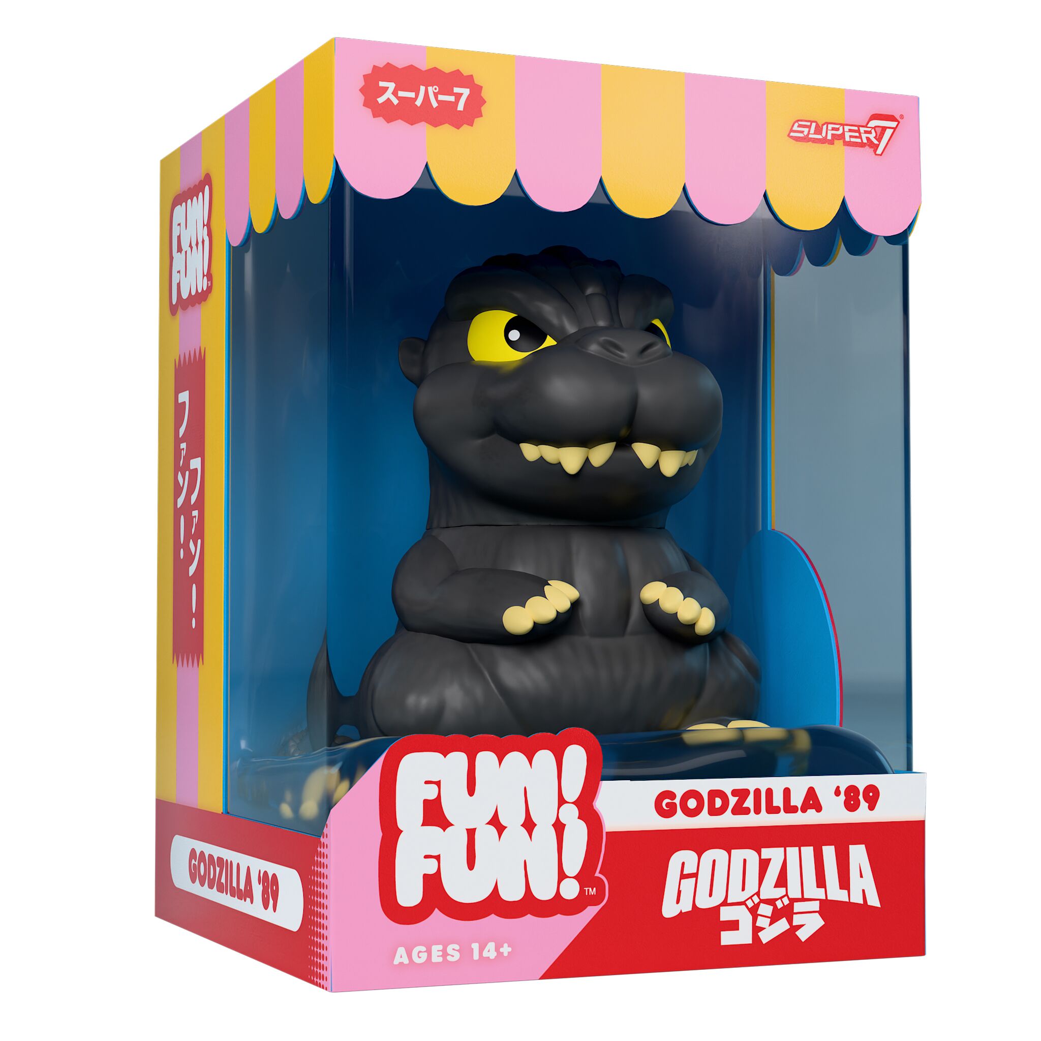 Super7 Toho FUN FUN Godzilla '89 figurina vinil 12,7 cm