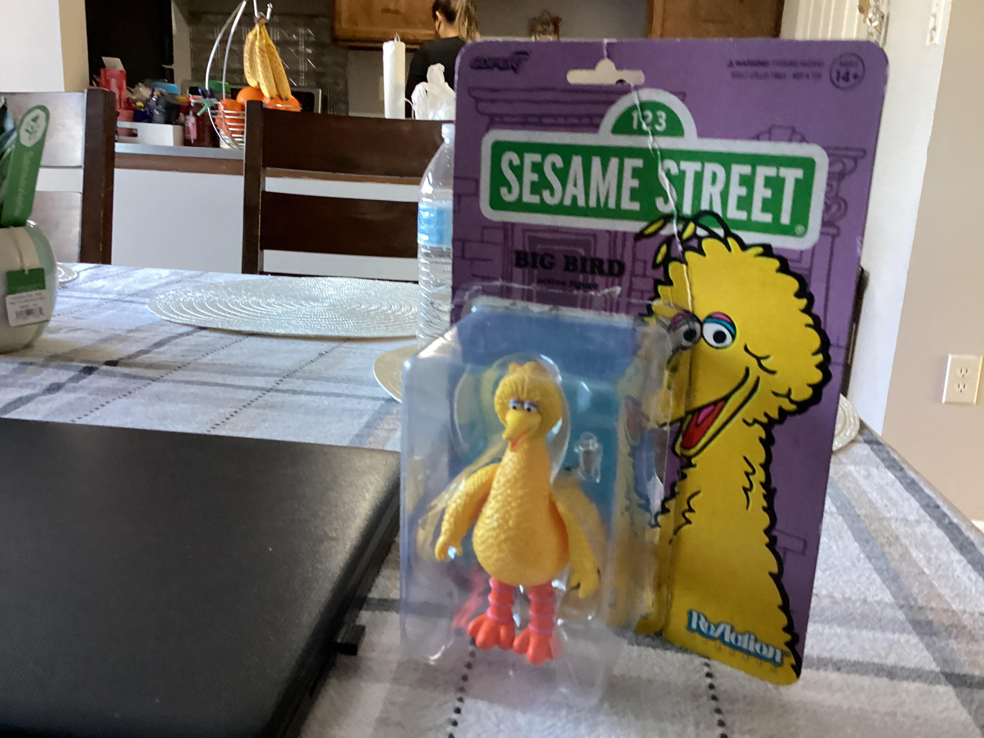 Super7 Sesame Street ReAction Big Bird figurina articulata