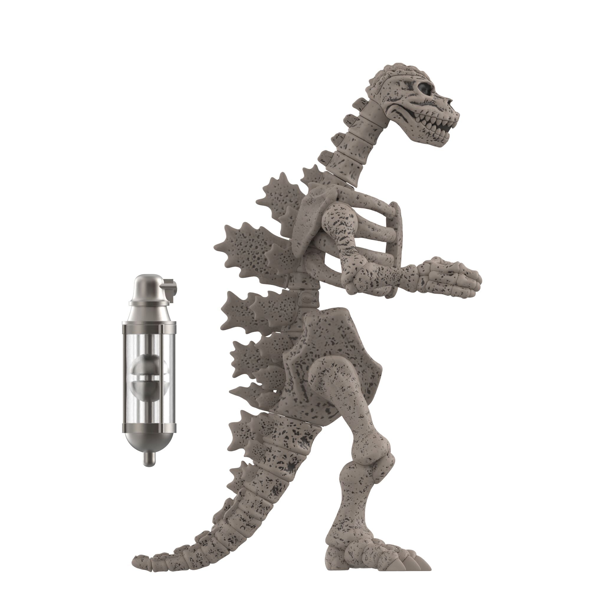 Super7 Toho ReAction Godzilla Skeleton figurină gri 9,5 cm