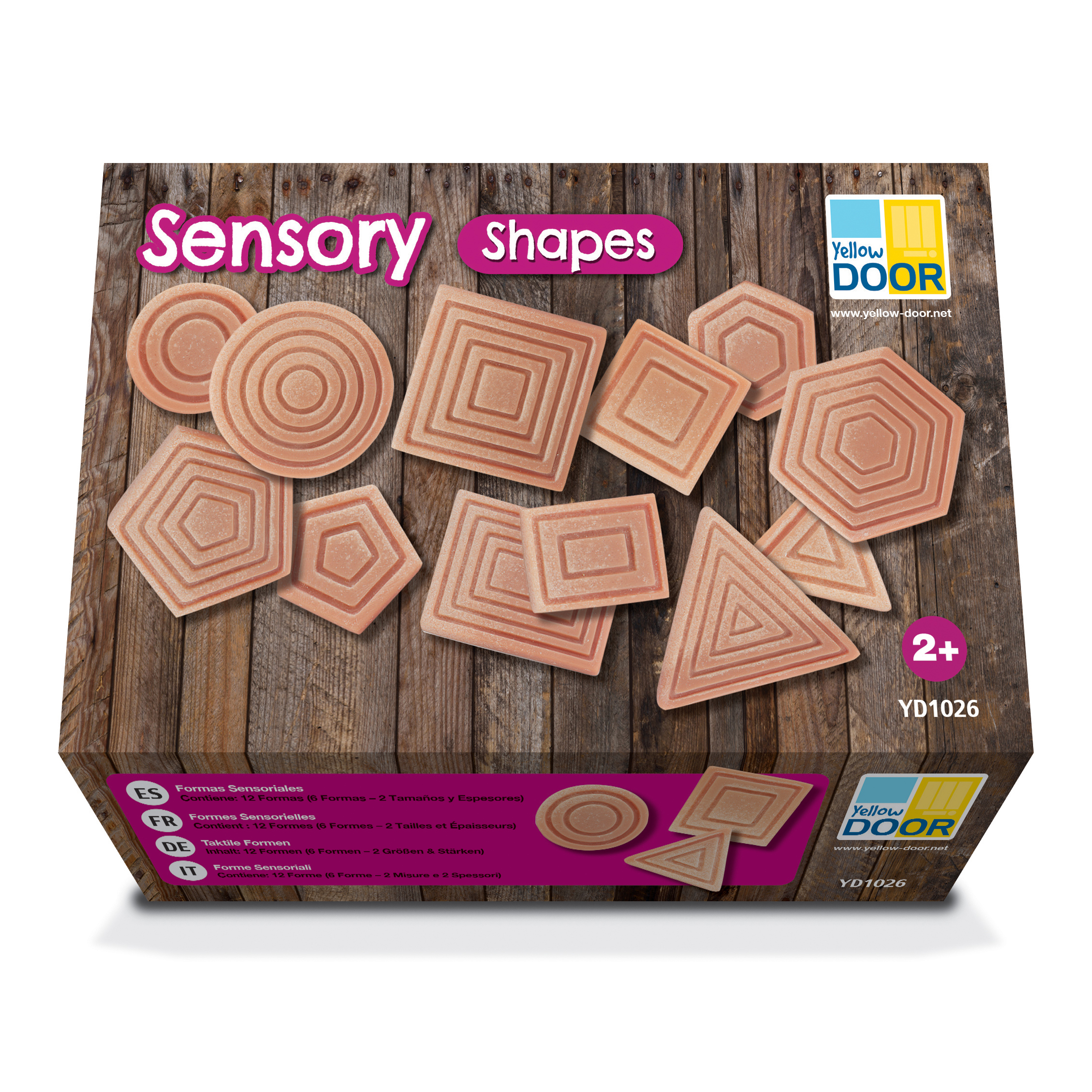 Yellow Door Sensory Shapes pietre senzoriale forme set 12 buc