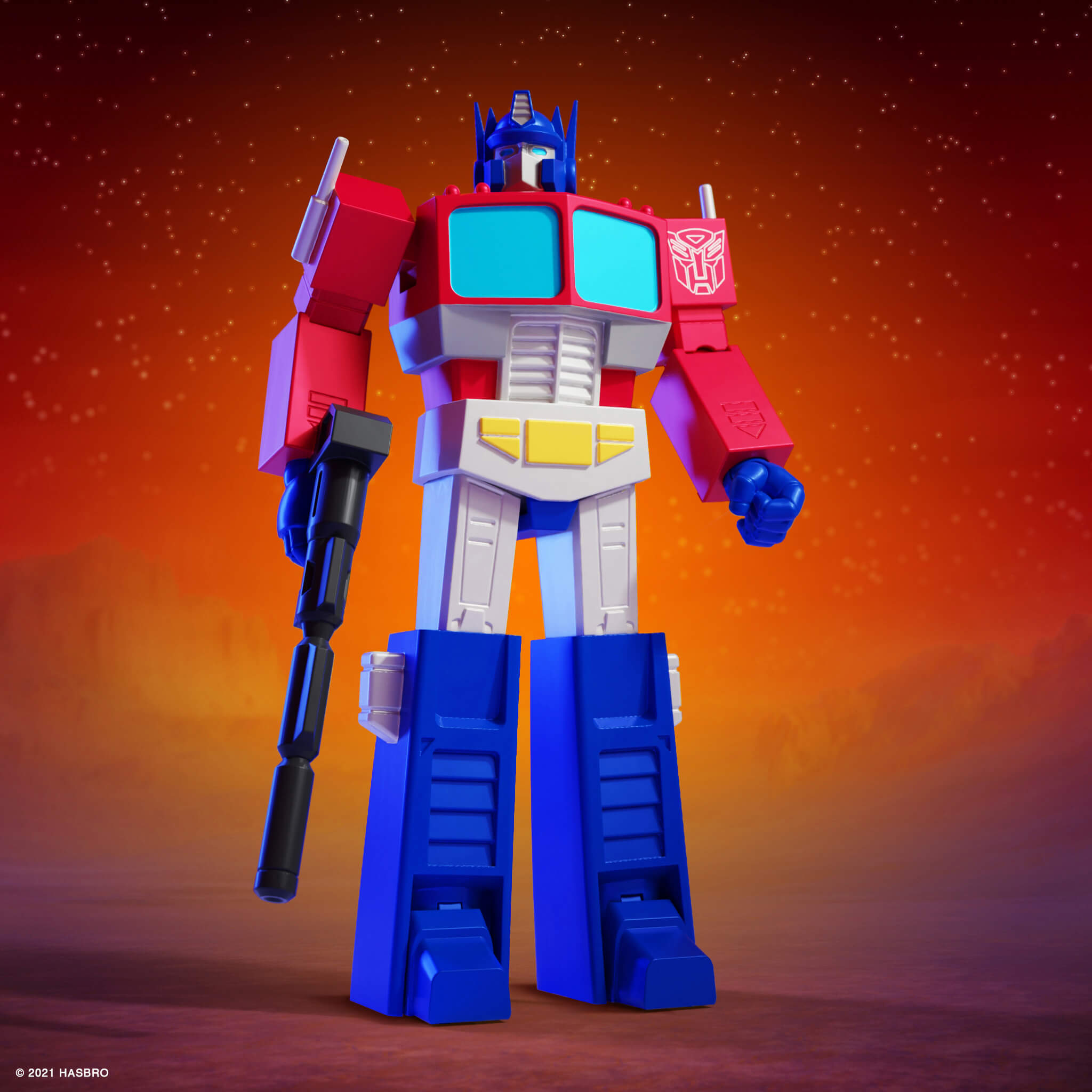 Super7 Transformers Ultimates Optimus Prime figurina deluxe 19,7 cm