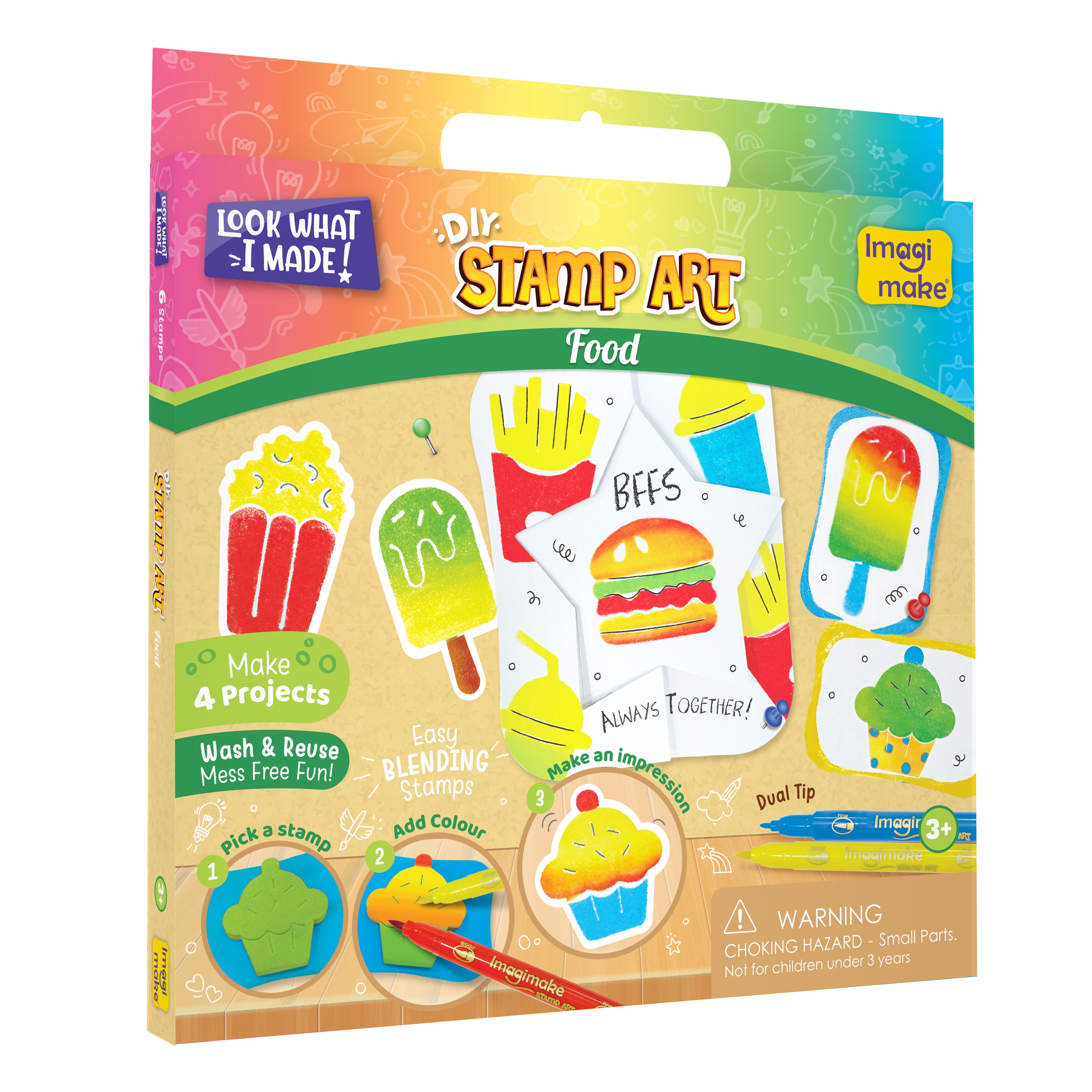 Imagimake Stamp Art Food set stampile mancare 3+ ani