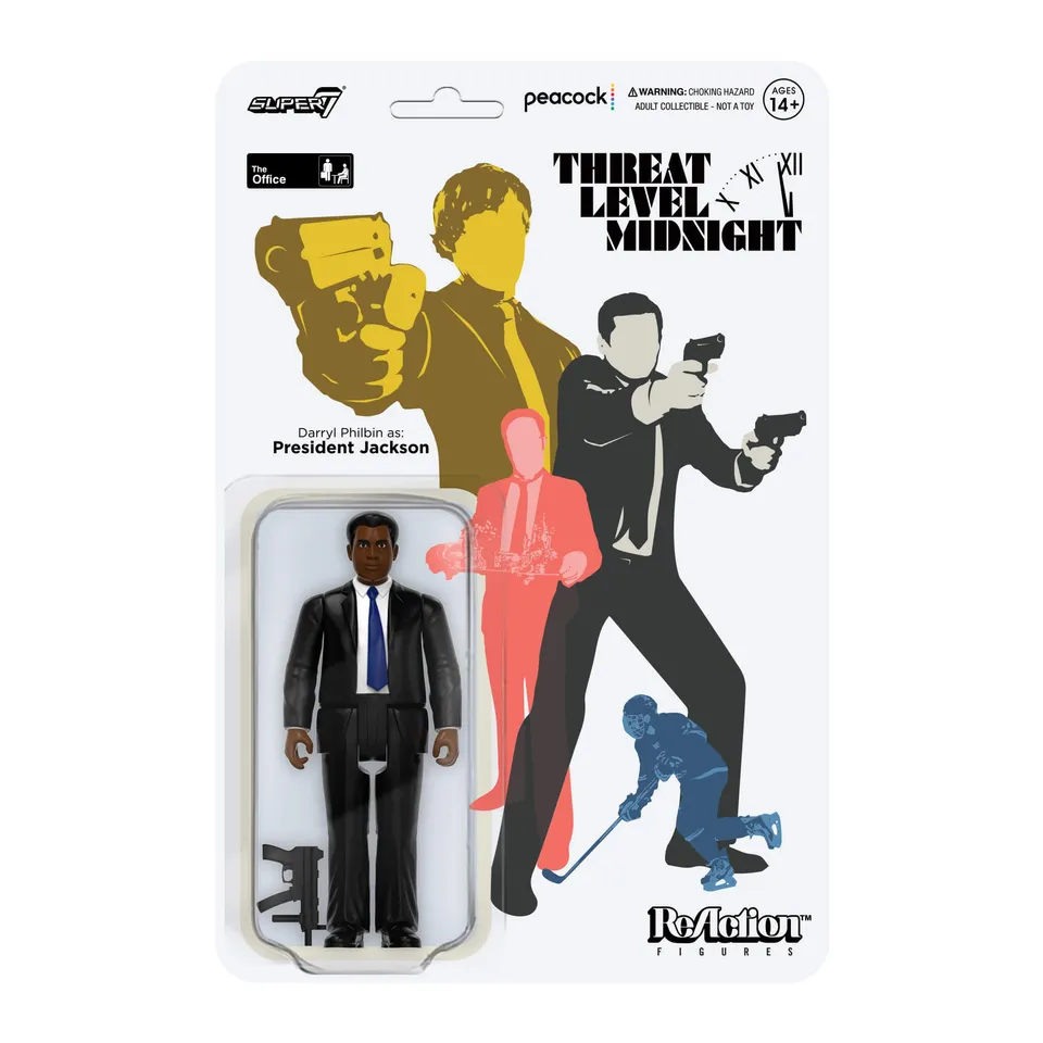 Super7 The Office ReAction Darryl President Jackson figurina 9cm