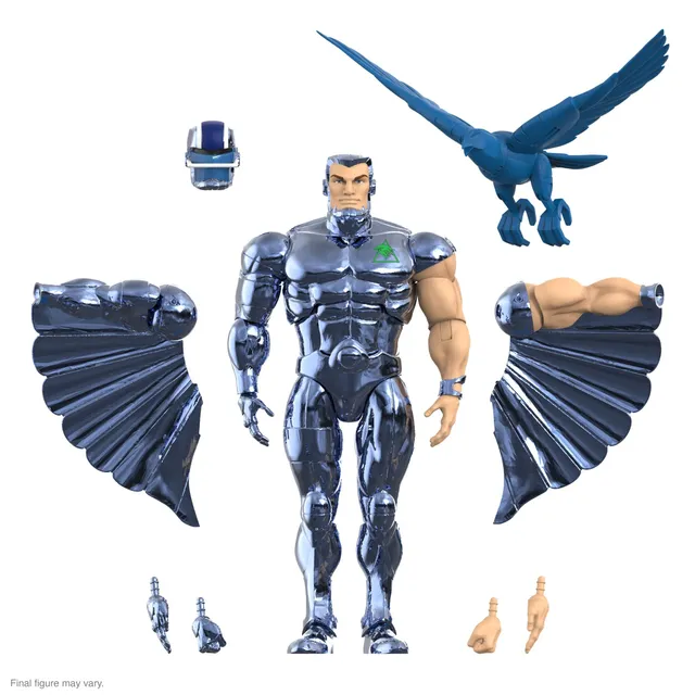 Super7 SilverHawks Ultimates Steelwill figurină vac-metal