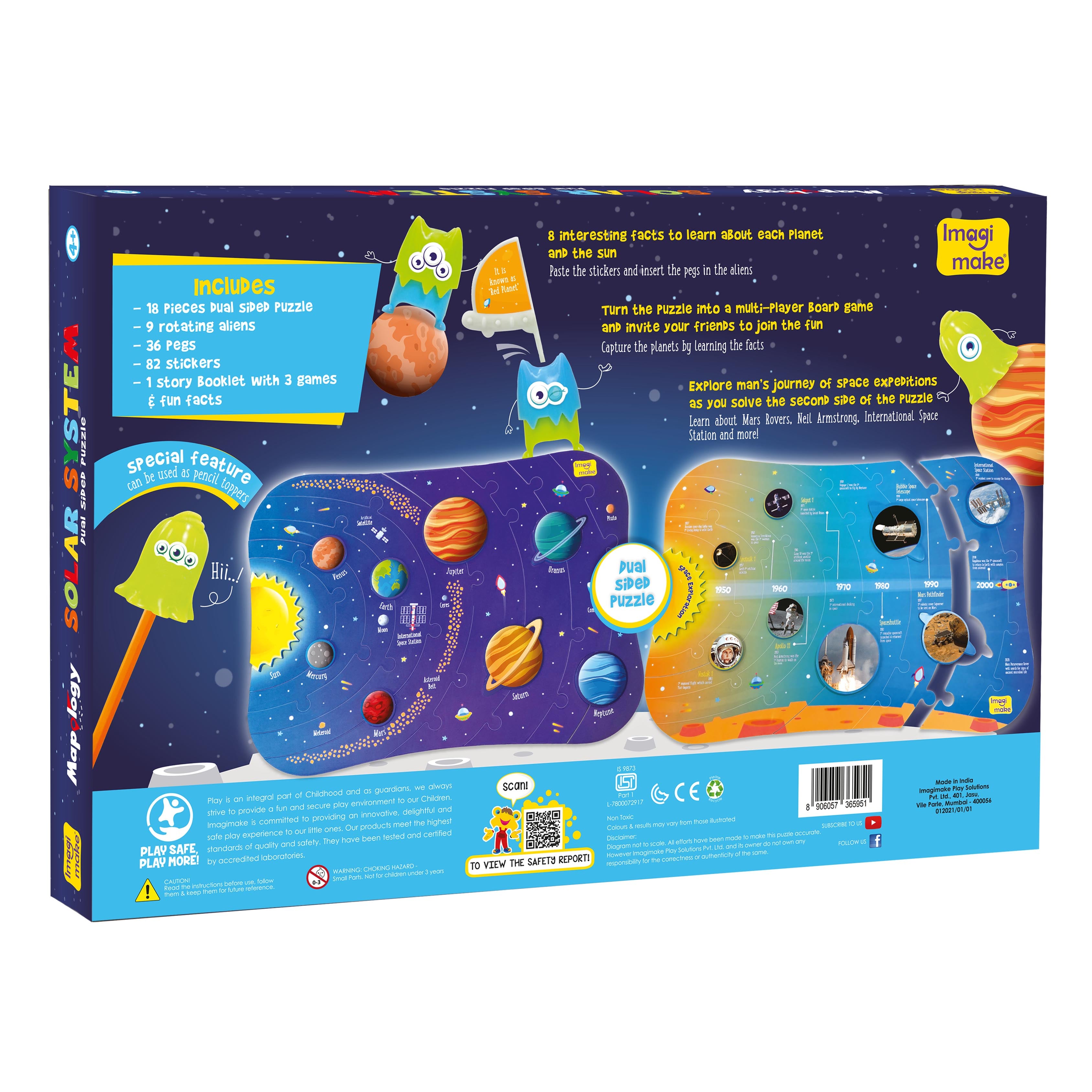 Imagimake Mapology puzzle sistem solar 2 fete