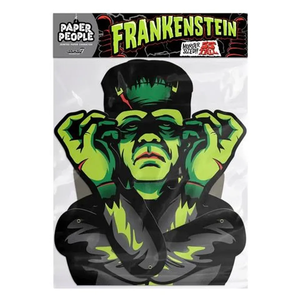 Super7 Universal Monsters Paper People Frankenstein decorațiune 55 inch