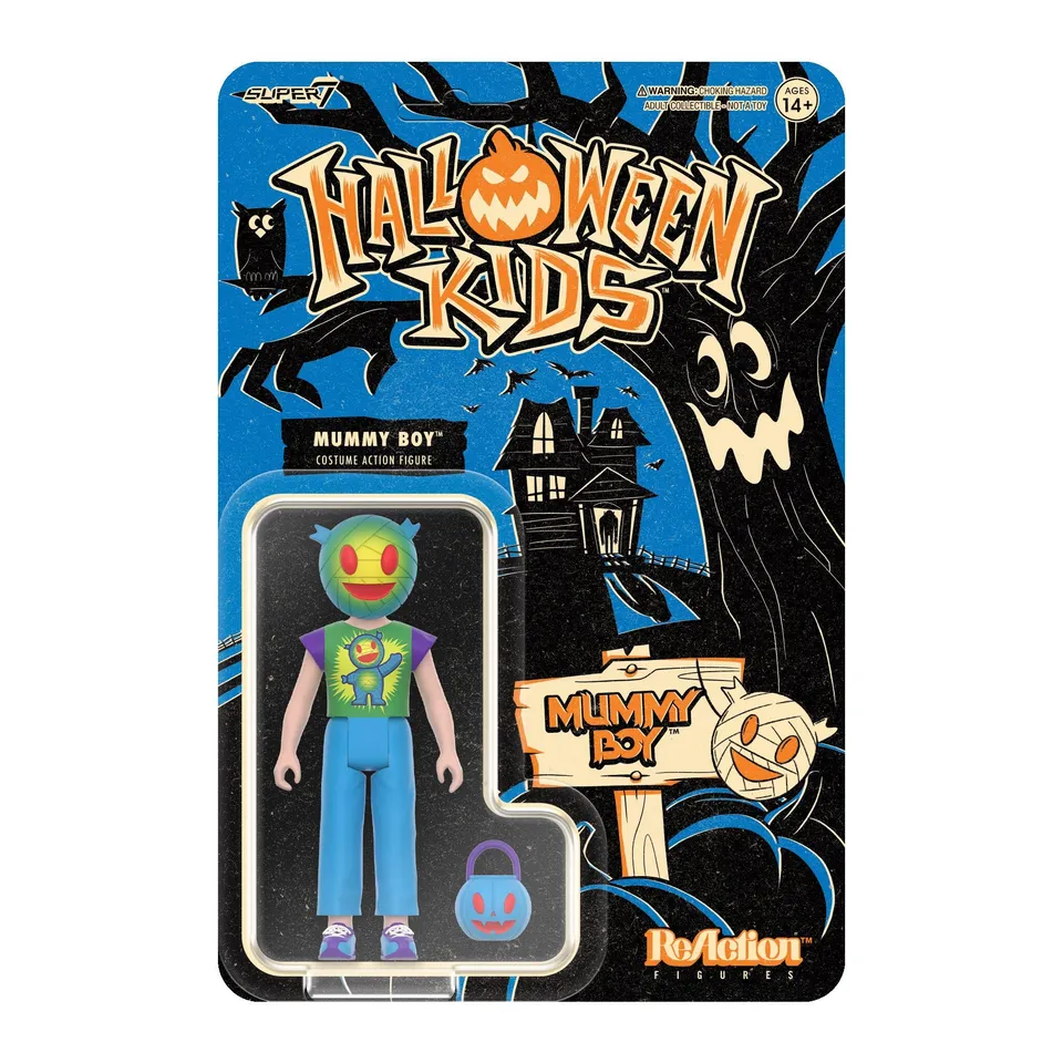 Super7 ReAction Mummy Boy figurina Halloween 9.5 cm