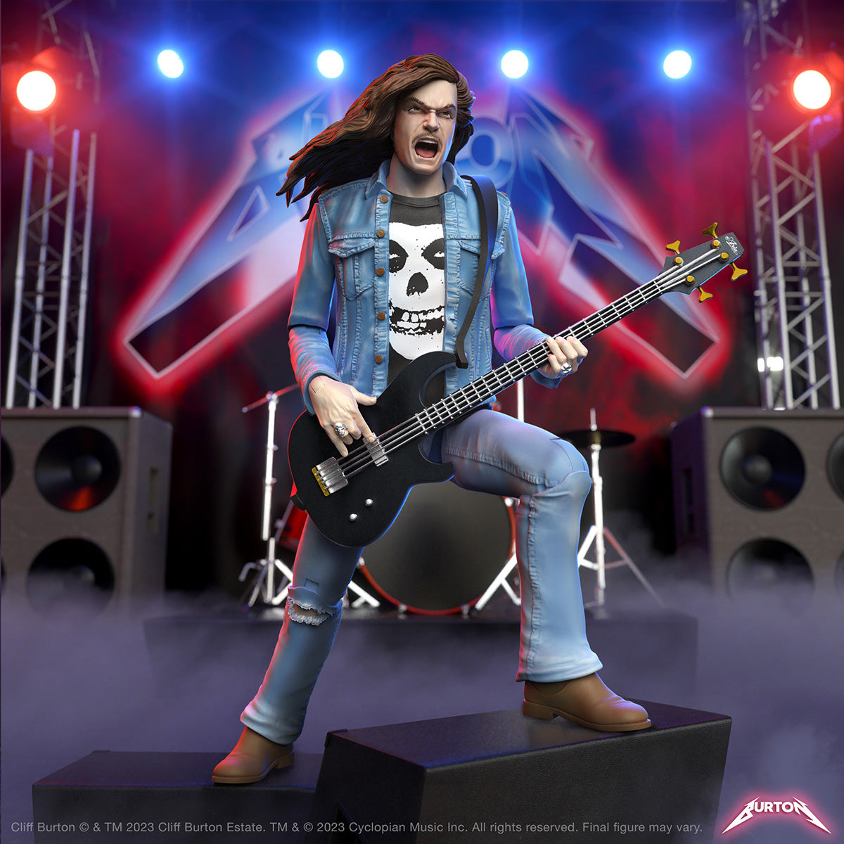 Super7 Ultimates Cliff Burton figurina deluxe metal