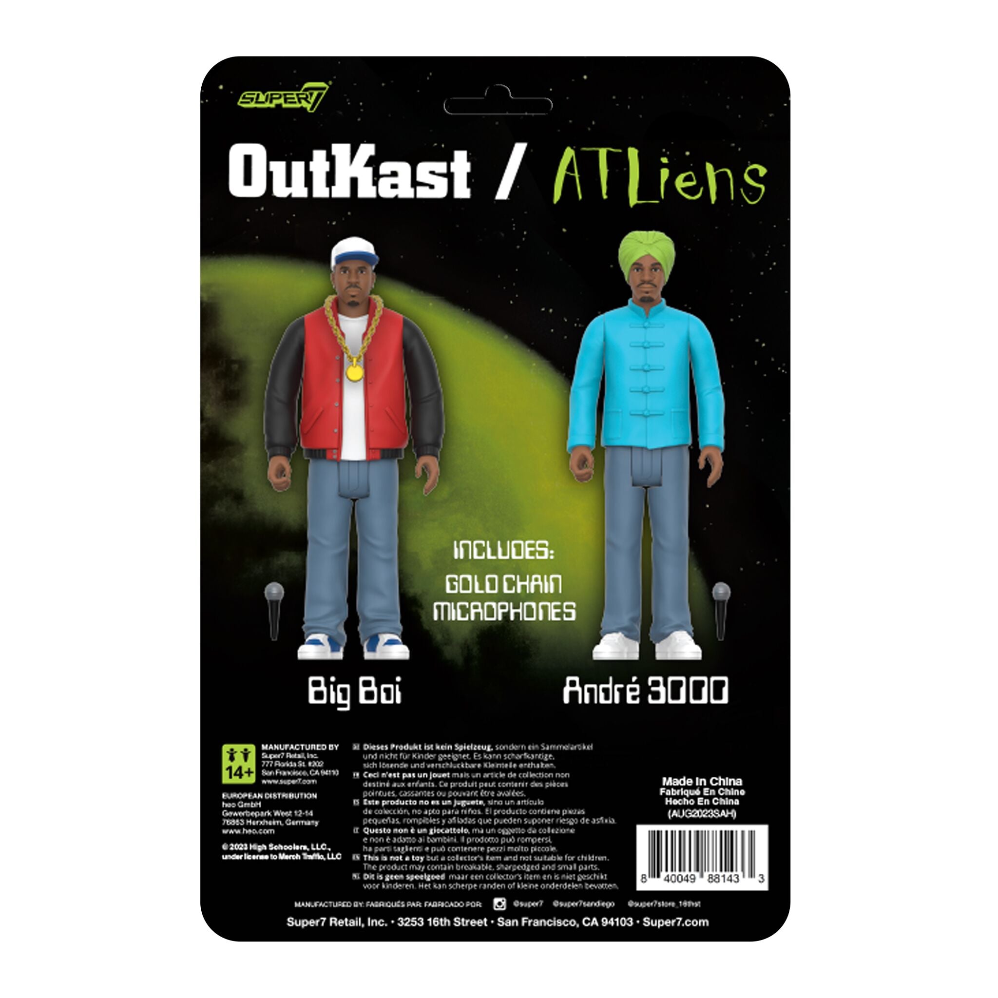 Super7 ReAction OutKast ATLiens set 2 figurine articulate