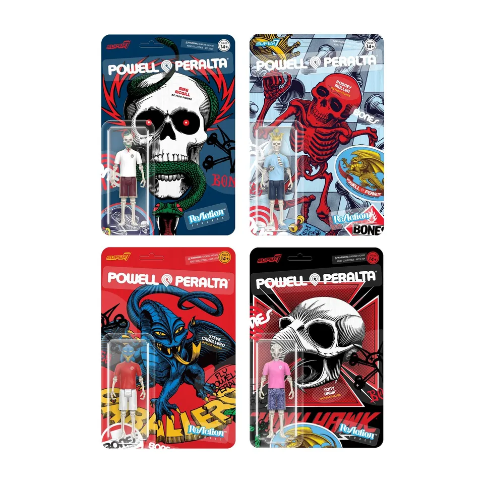 Super7 Powell-Peralta Wave 5 set 4 figurine skate