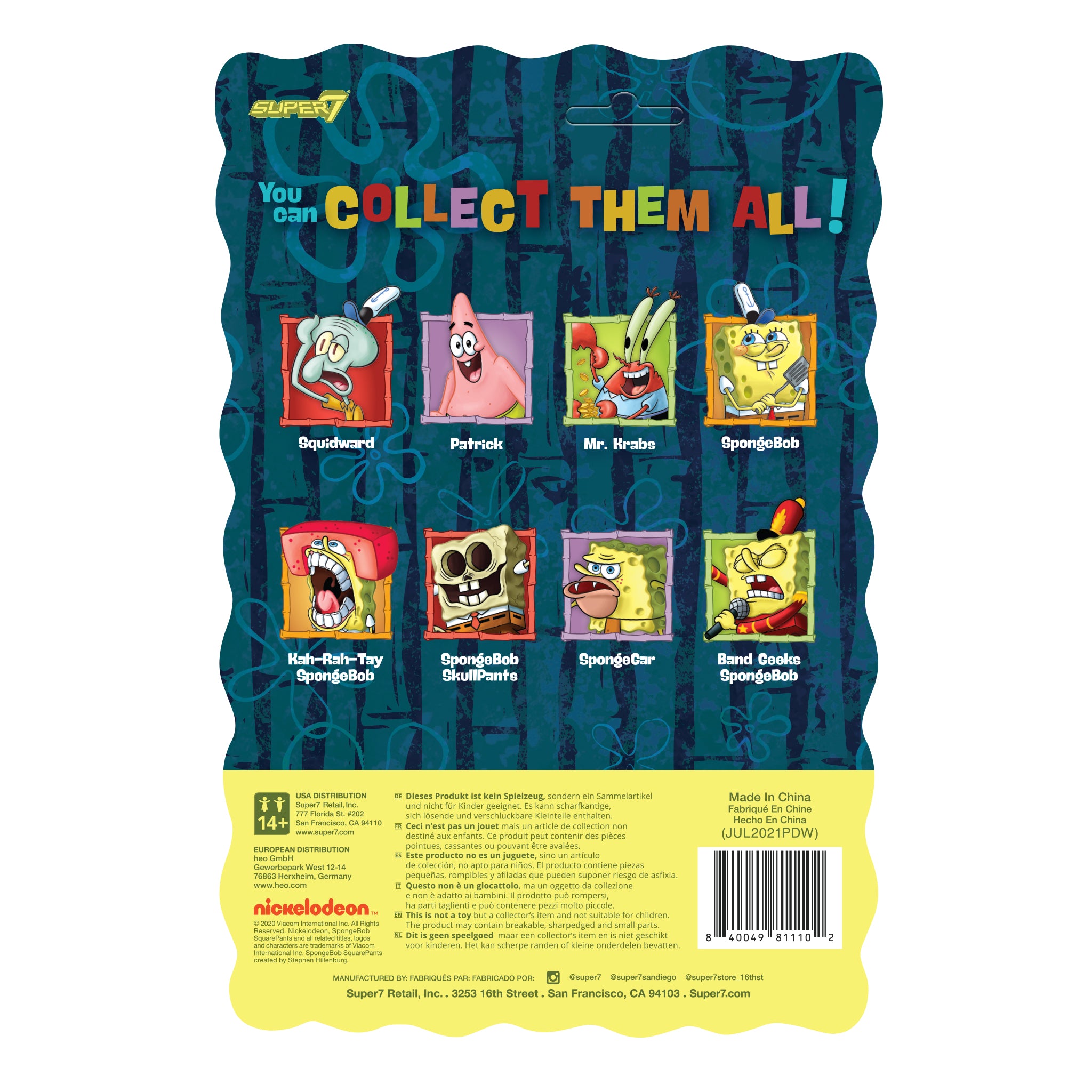Super7 ReAction SpongeBob Band Geeks figurină cu microfon